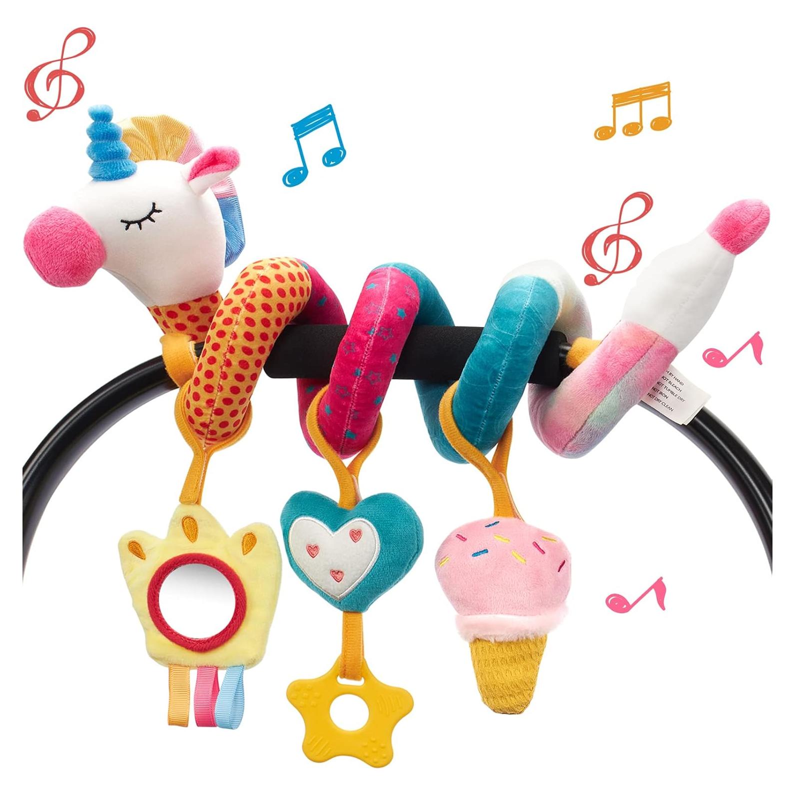 Juguetes para Silla de Auto Hahaland Unicornios 0-6 Meses