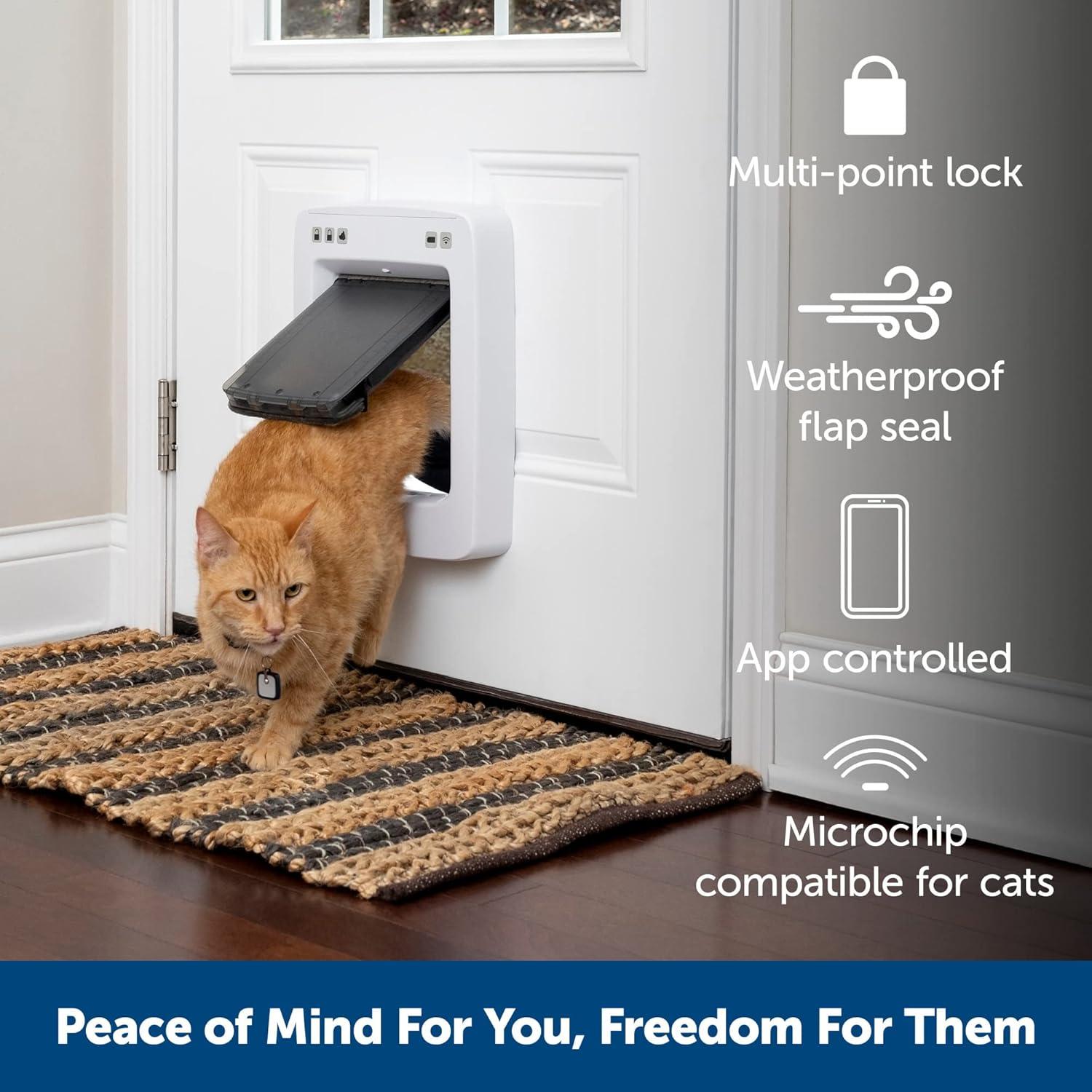 Puerta para Mascotas SmartDoor Mediana Con App y Control Remoto