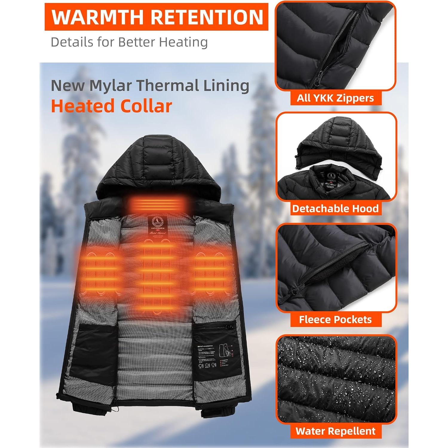 Chaqueta Acolchada Calentada HEWINZE para Hombre - XX-Large