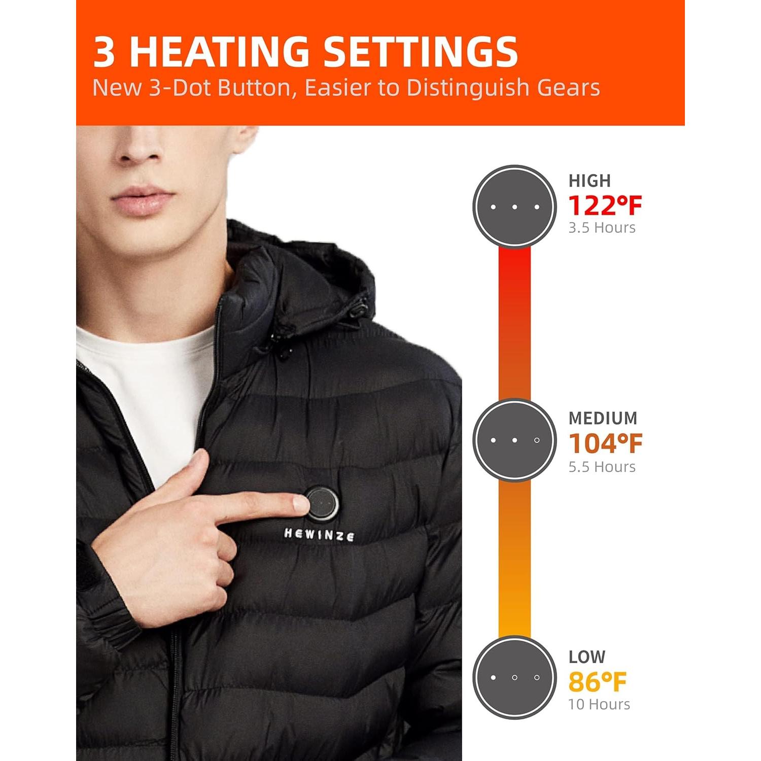 Chaqueta Acolchada Calentada HEWINZE para Hombre - XX-Large