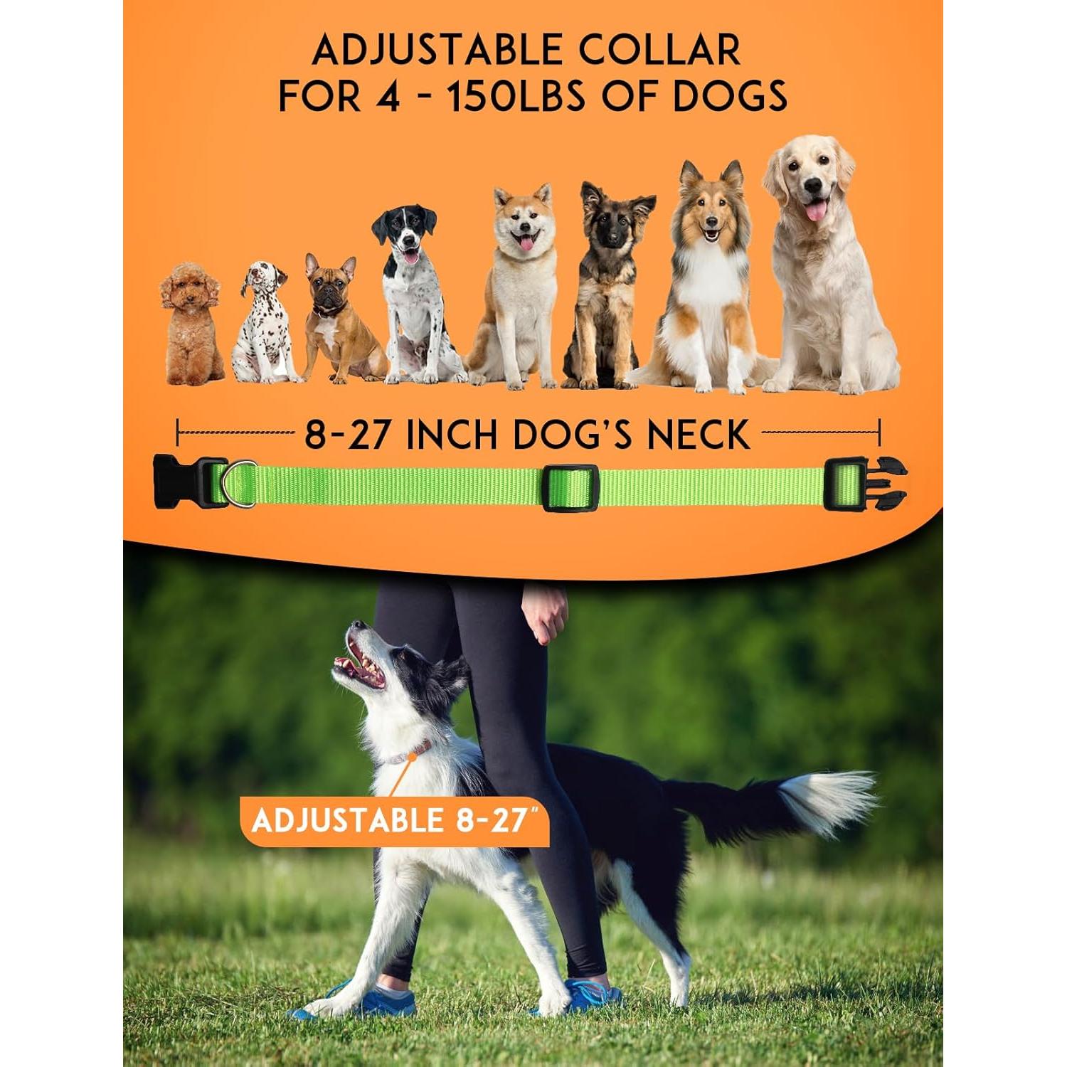 Collar Ajustable PaiPaitek para Perros - Nylon Duradero 1.9 cm