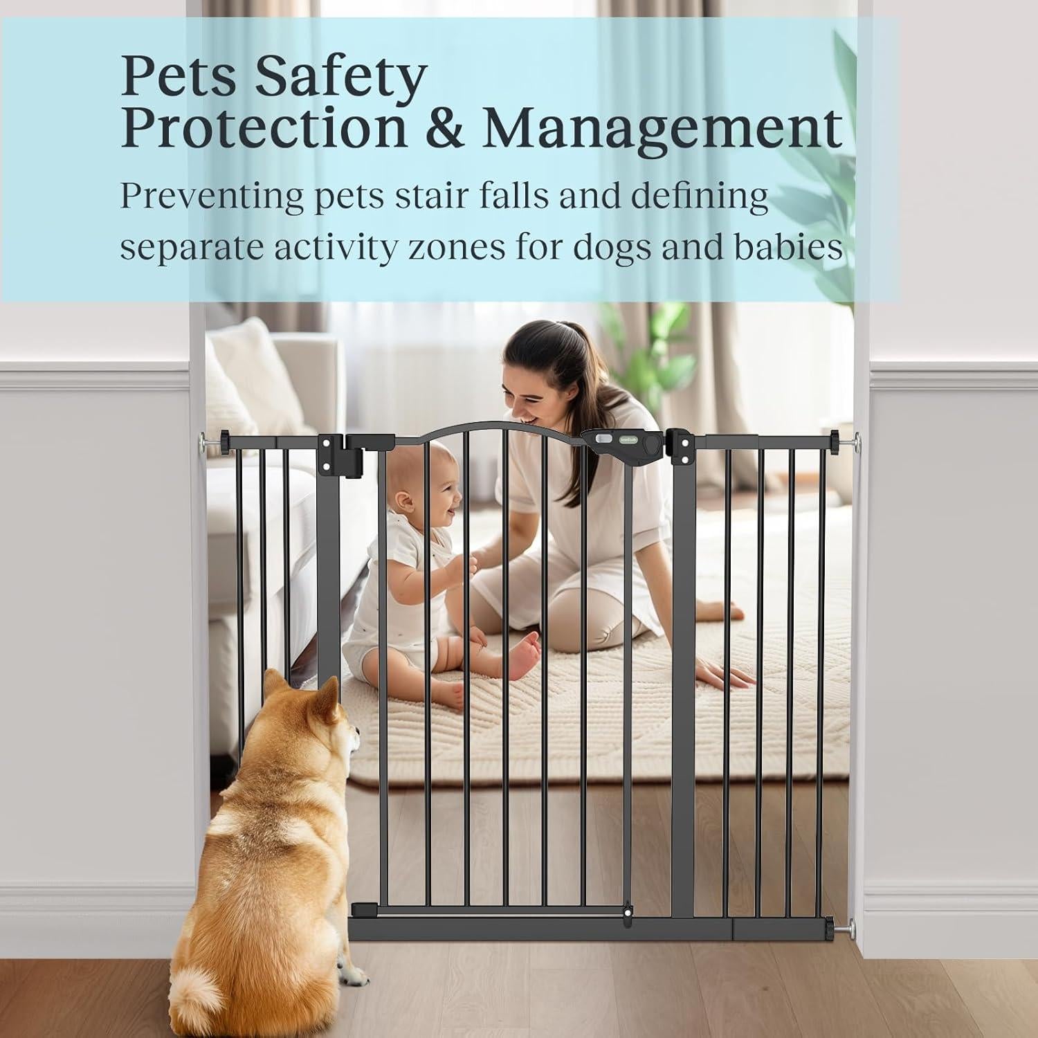 Puerta para Bebés y Mascotas InnoTruth 29-39.6" Ajustable