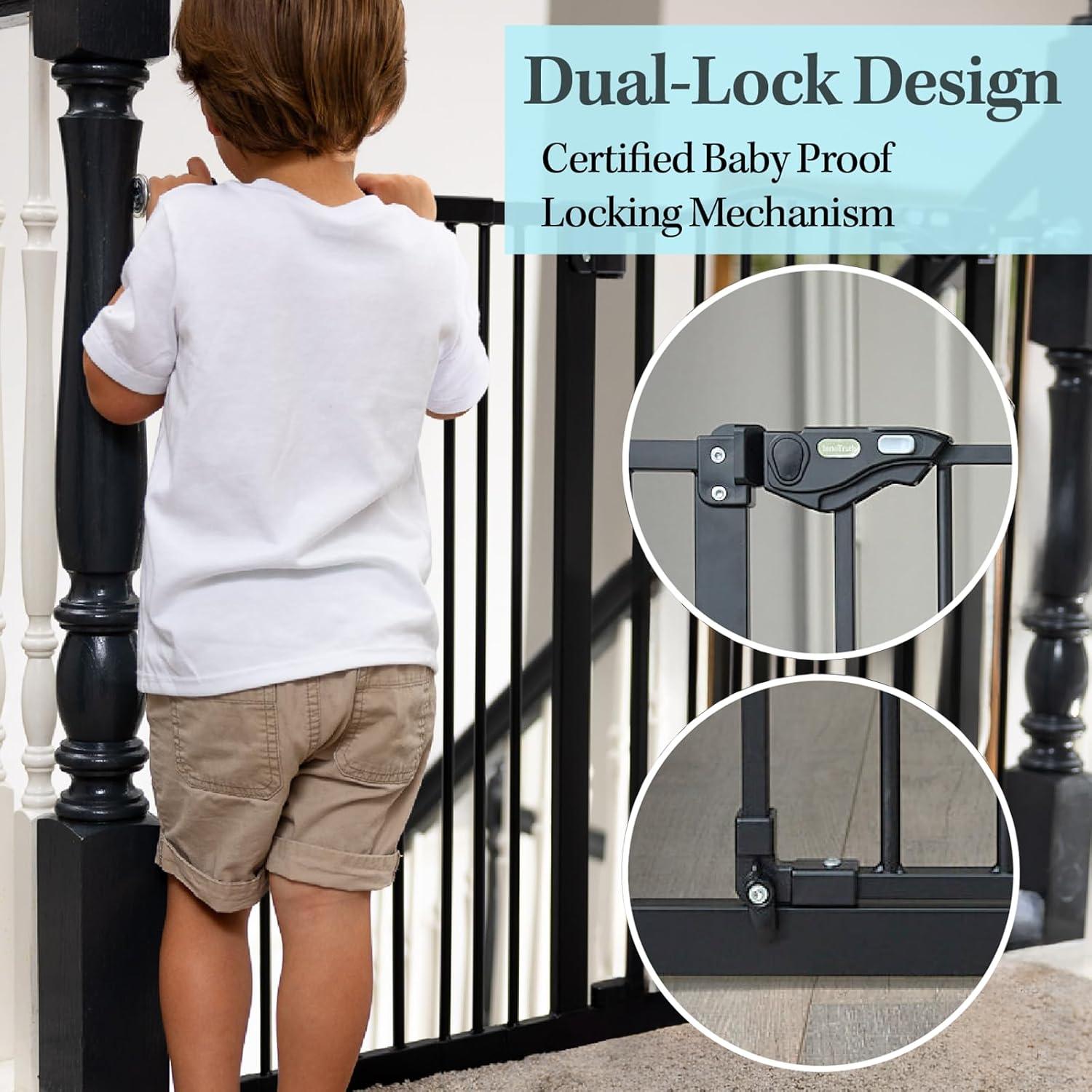 Puerta para Bebés y Mascotas InnoTruth 29-39.6" Ajustable