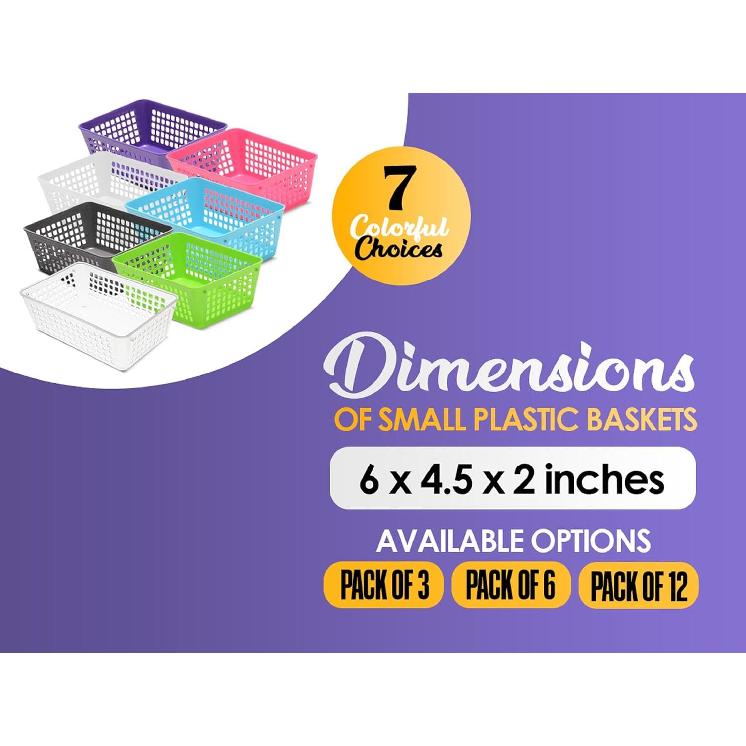 Canasta de Almacenamiento Plástica YBM Home Azul 32-1184 (3 Unidades)