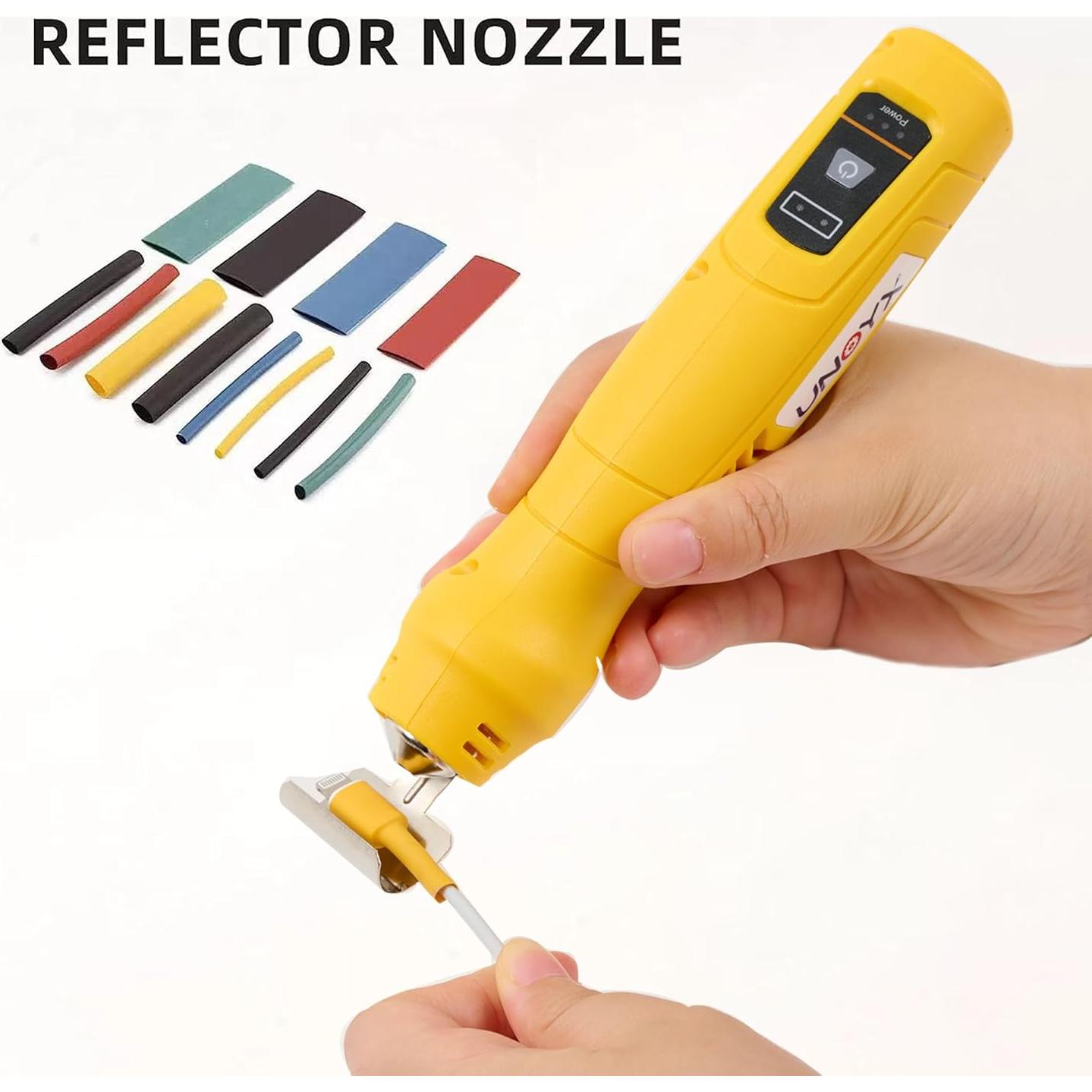 Pistola de Calor Inalámbrica UNOYX U2041-C 600°F Amarillo