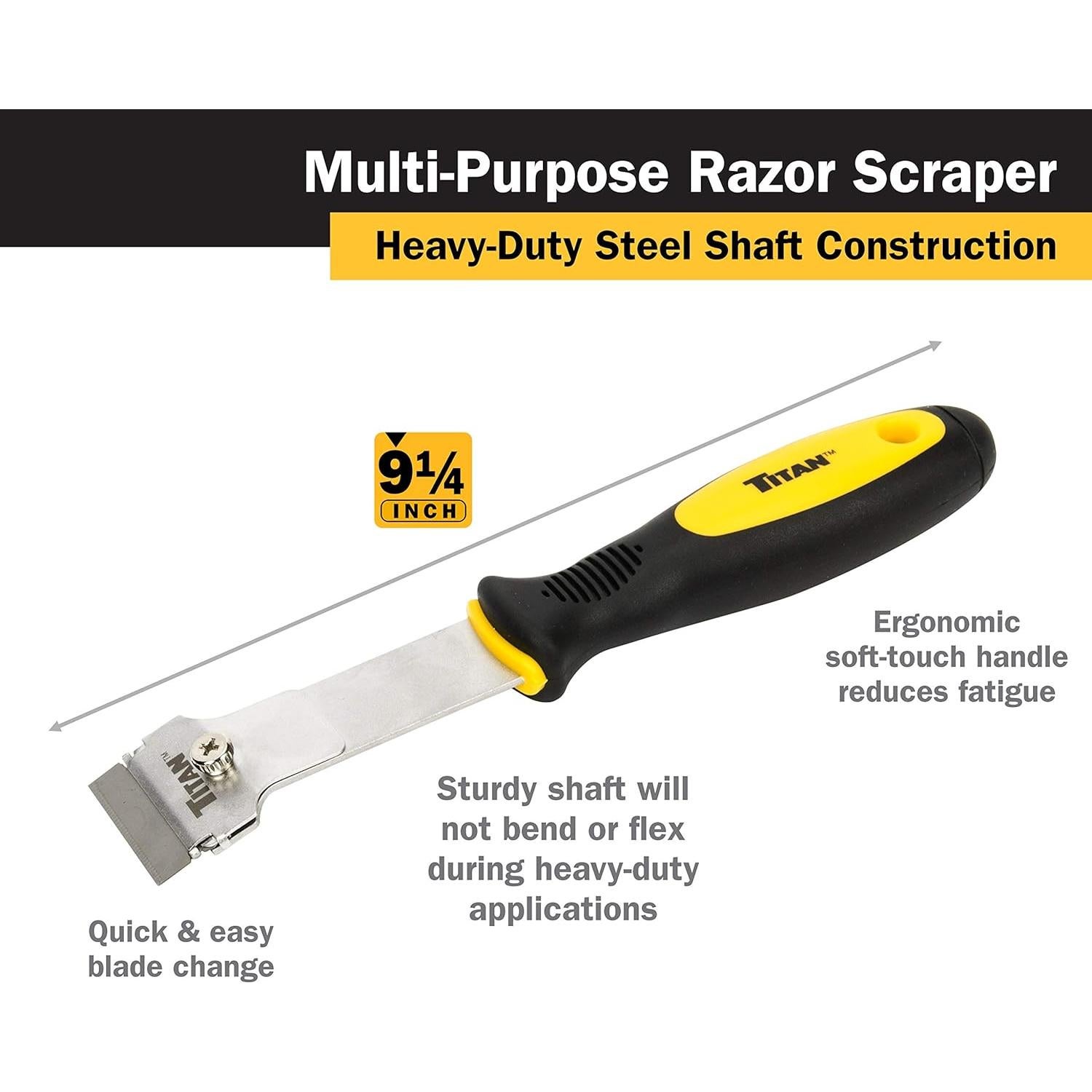 Raspador de cuchilla Titan 12030 mango largo 25.4 cm