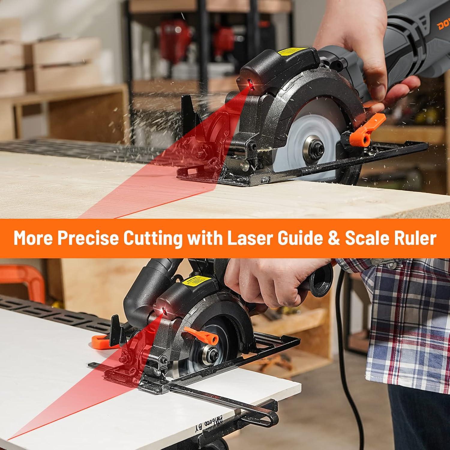 Sierra Circular DOVAMAN MCS01A 710W 6 Cuchillas Laser