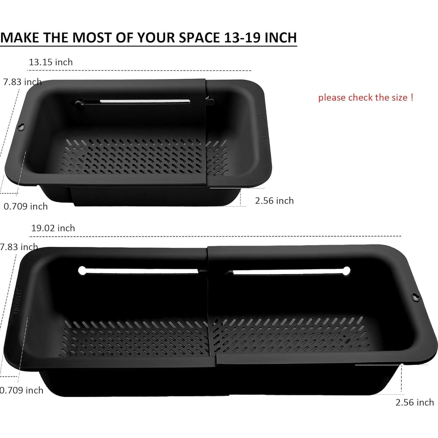 Colador Plegable LASSHSWA de Plástico y Acero Inoxidable