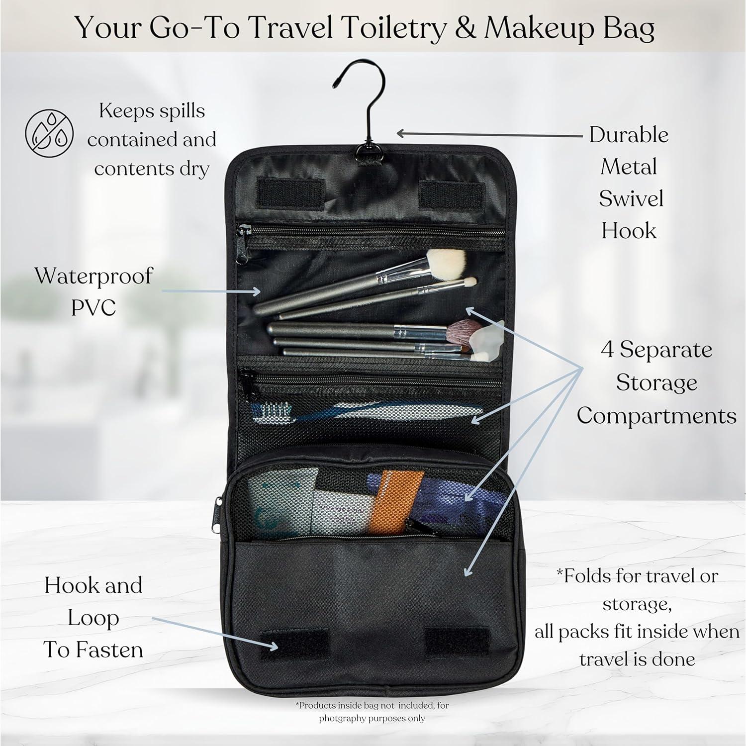 Set de 9 Cubos de Empaque Foxy Traveler - Organizador de Maletas Negro