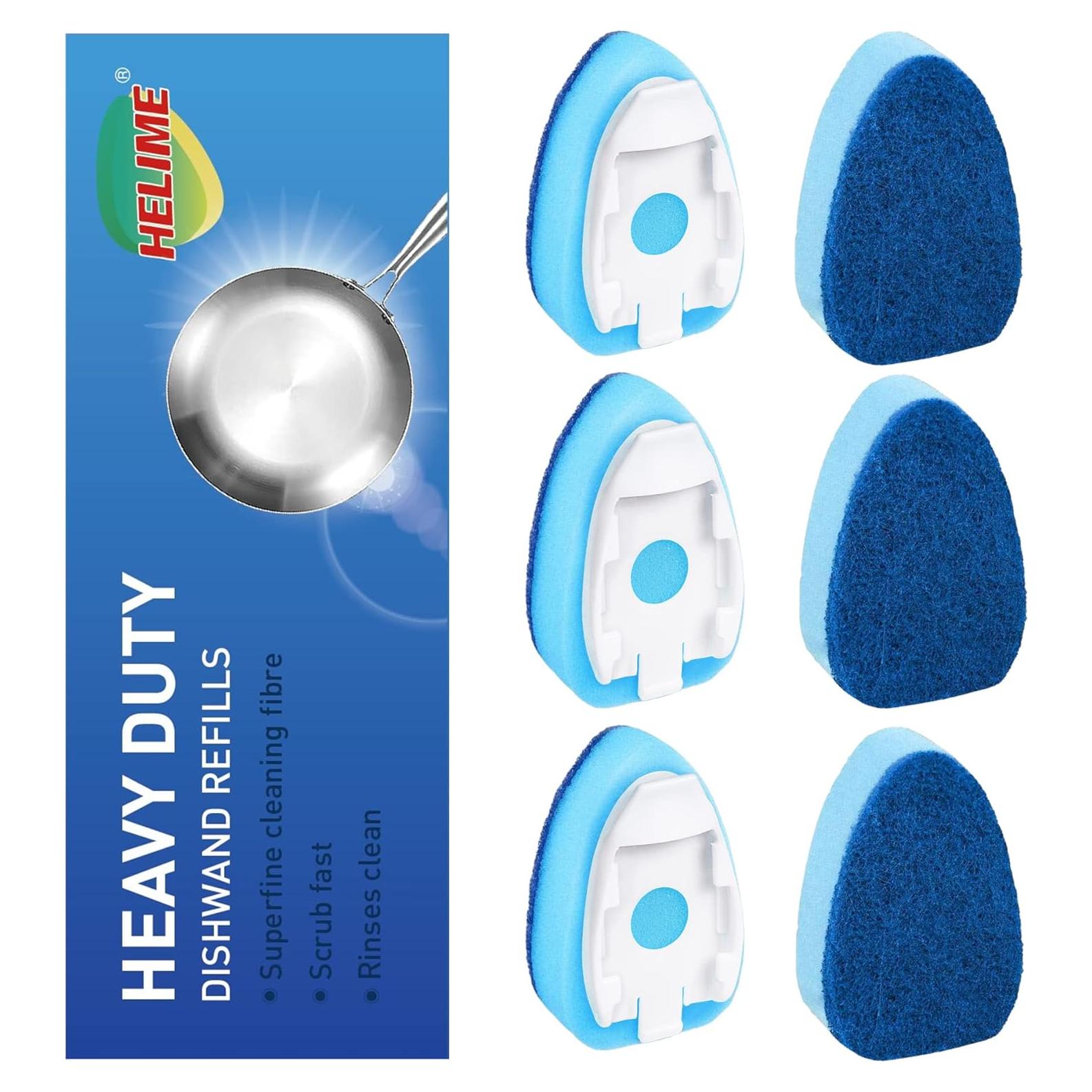 Recargas de esponjas Dishwand HELIME 6Pack alta resistencia