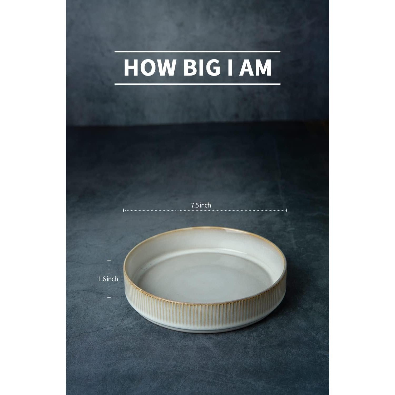 Juego de Cuencos de Pasta Famiware 4 Piezas 18.9 cm Cerámica