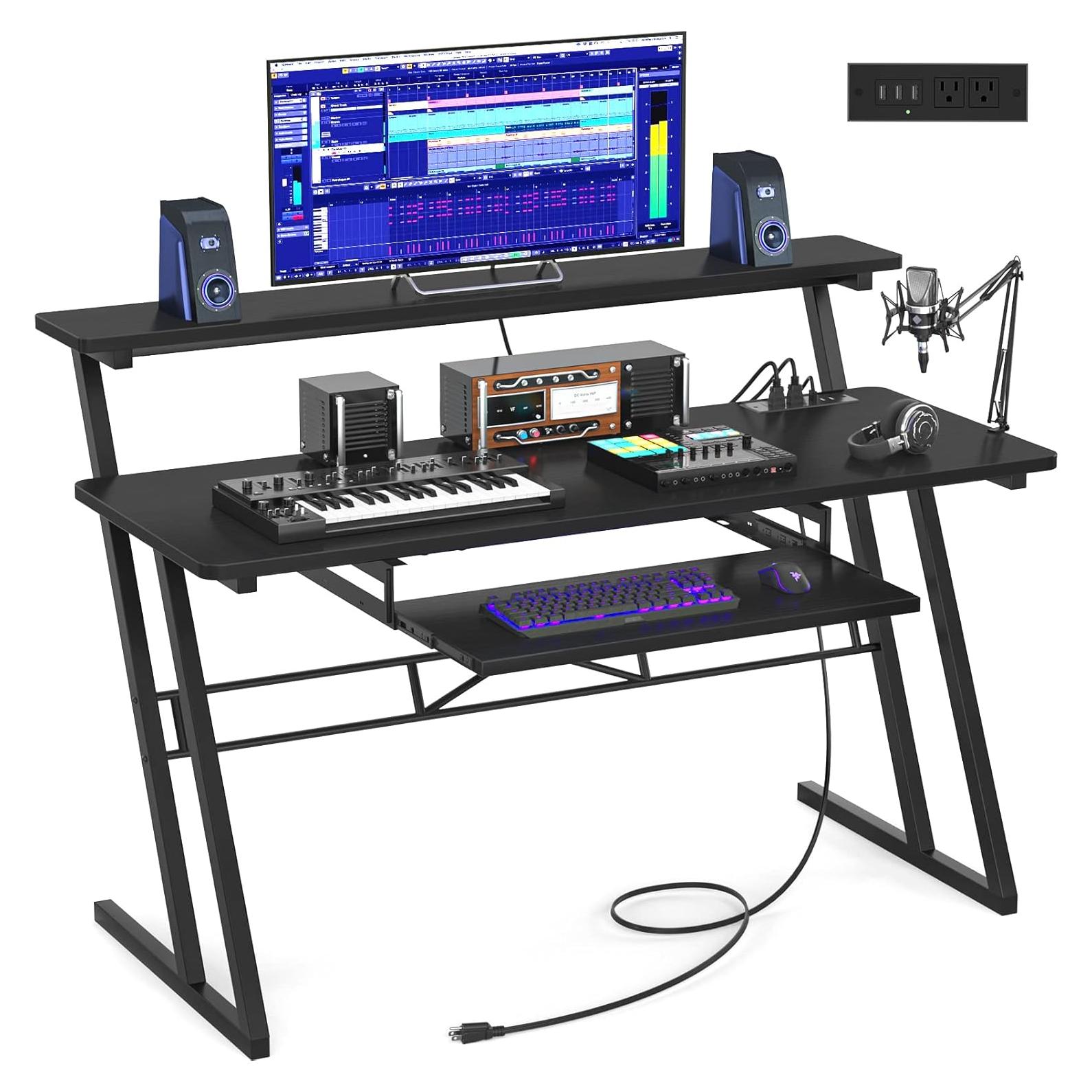 Escritorio de Estudio Armocity SD-B 47" Negro con USB