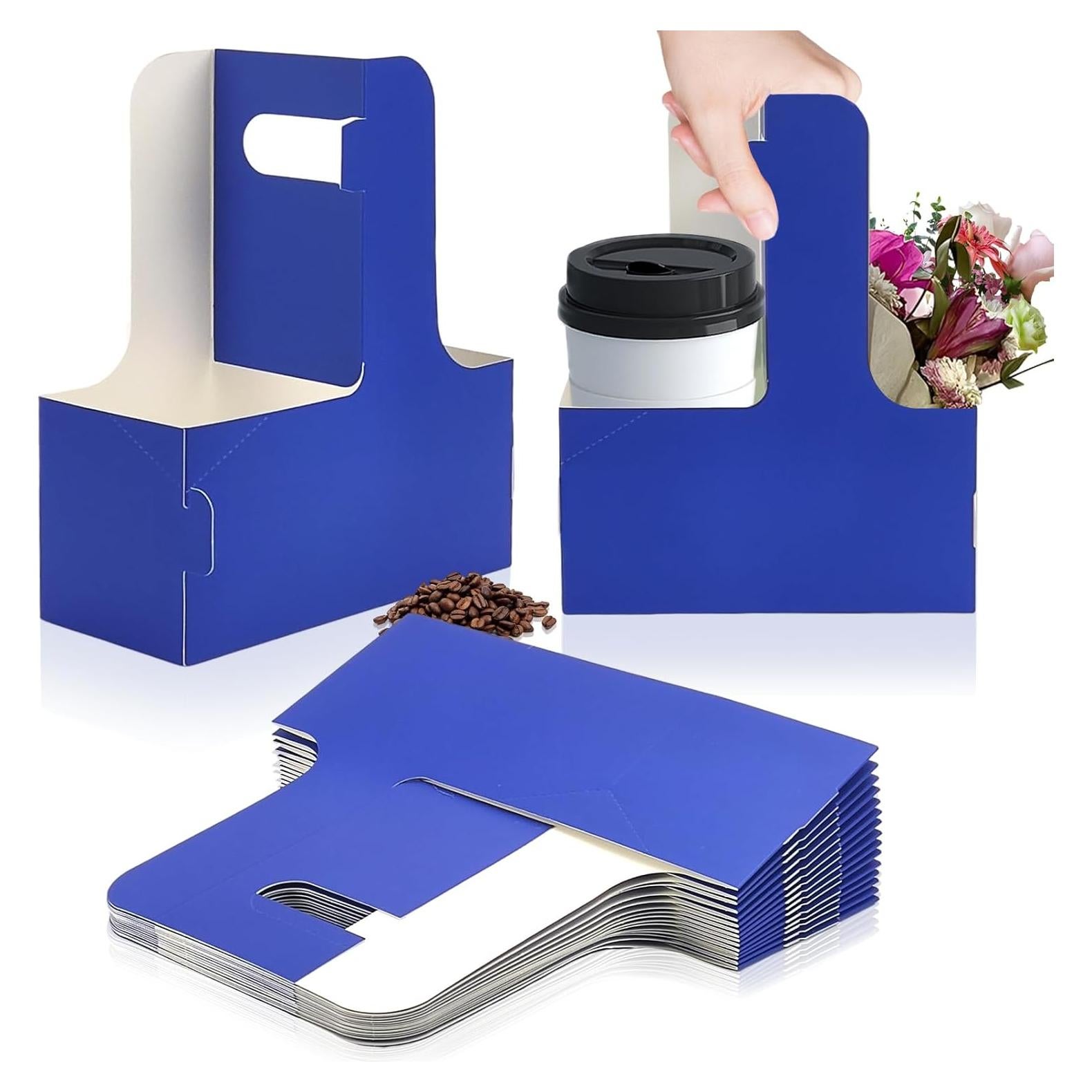 Portavasos desechable Xlong para 2 tazas con asa, 15 PCs