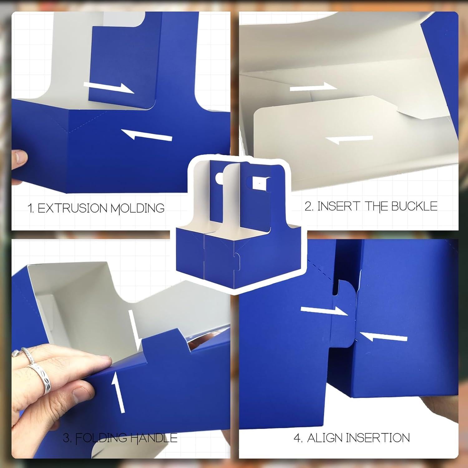 Portavasos desechable Xlong para 2 tazas con asa, 15 PCs