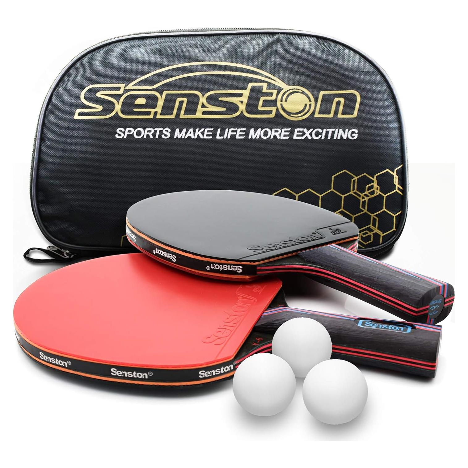 Set de 2 Palas de Tenis de Mesa Senston Profesionales Avanzadas