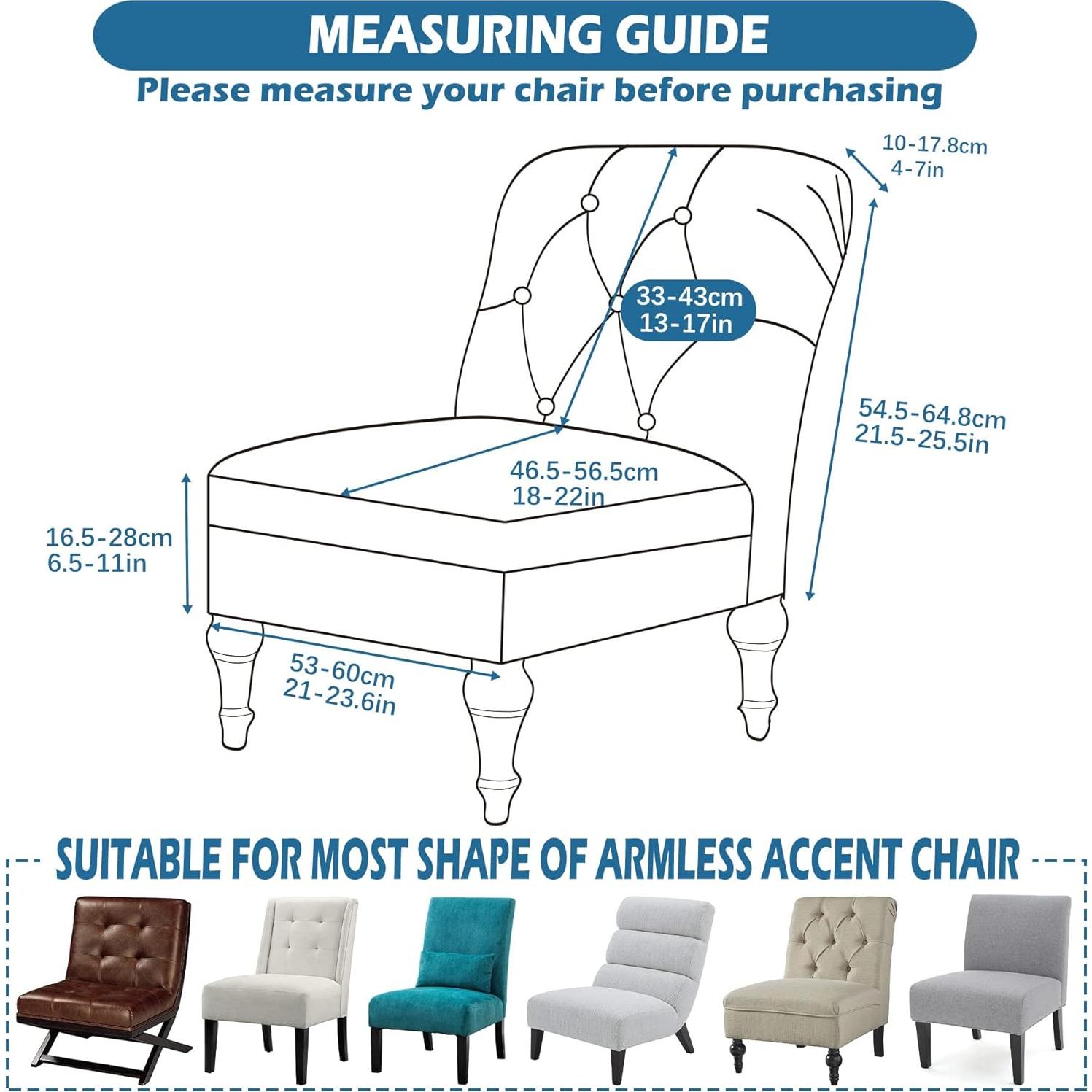 Funda de Silla Jusmate Ajustable Hojas Grises Antideslizante