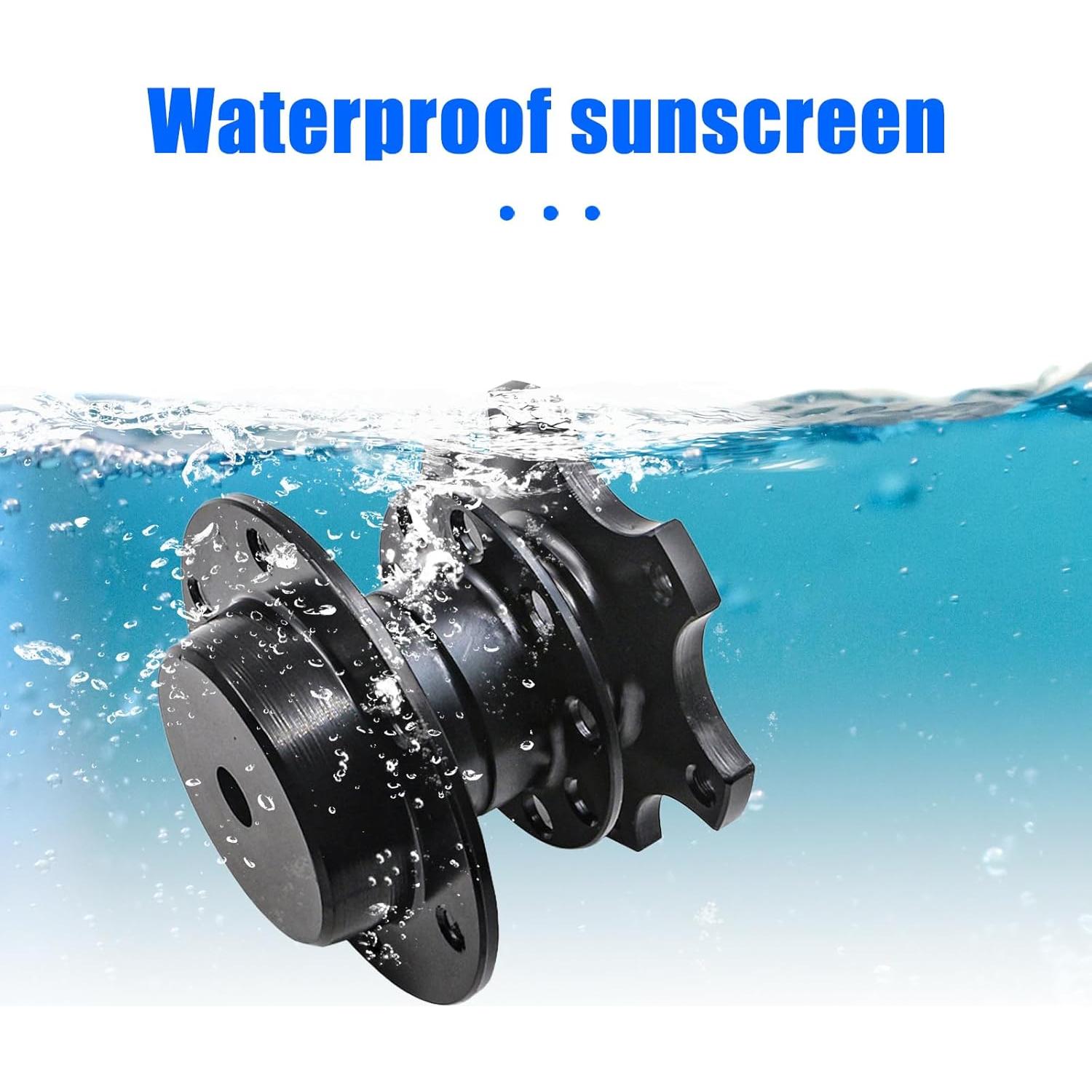 Adaptador de Volante Sodcay Universal 6 Agujeros Aluminio Negro