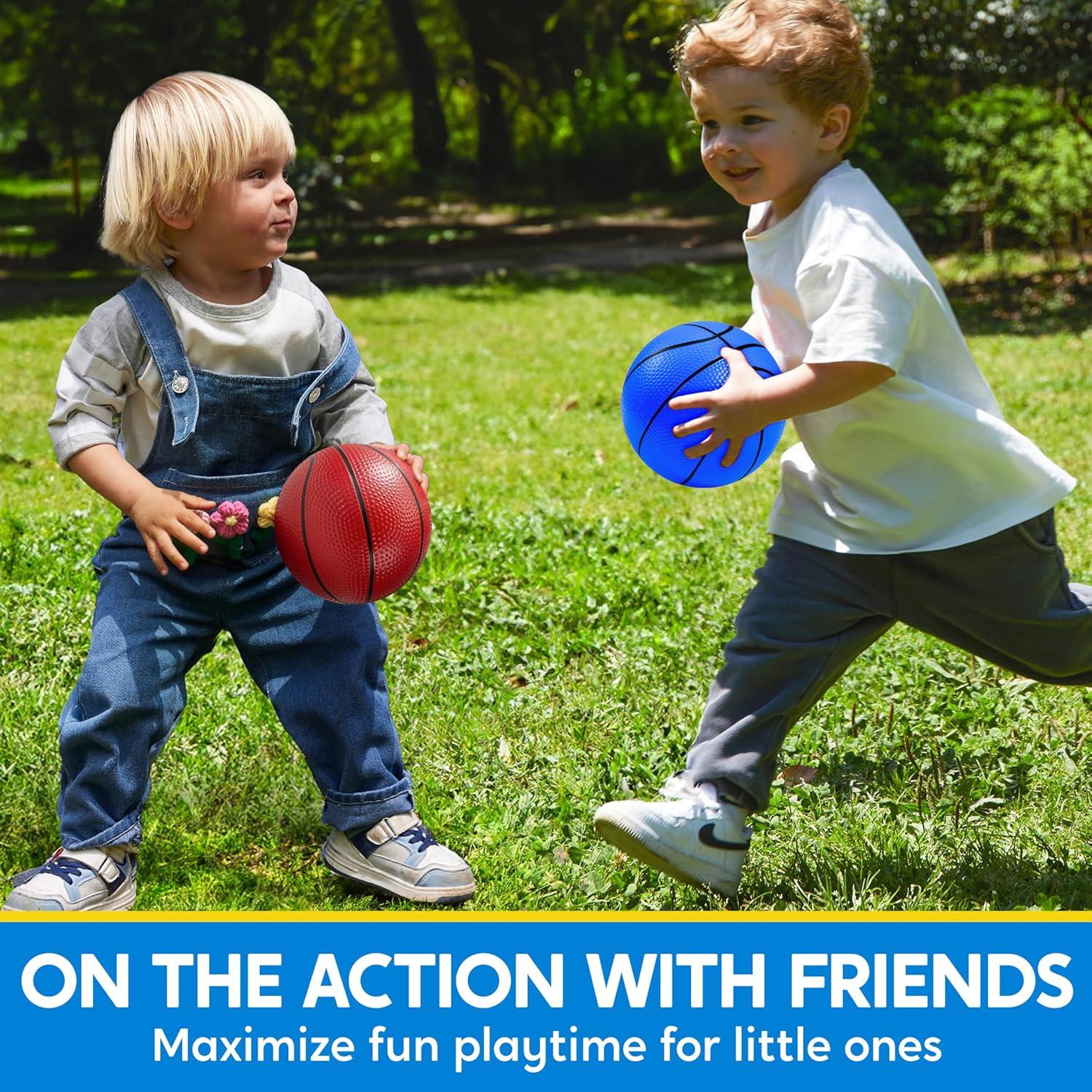 SYNCFUN Mini Balones de Baloncesto 12.7 cm 6 Colores