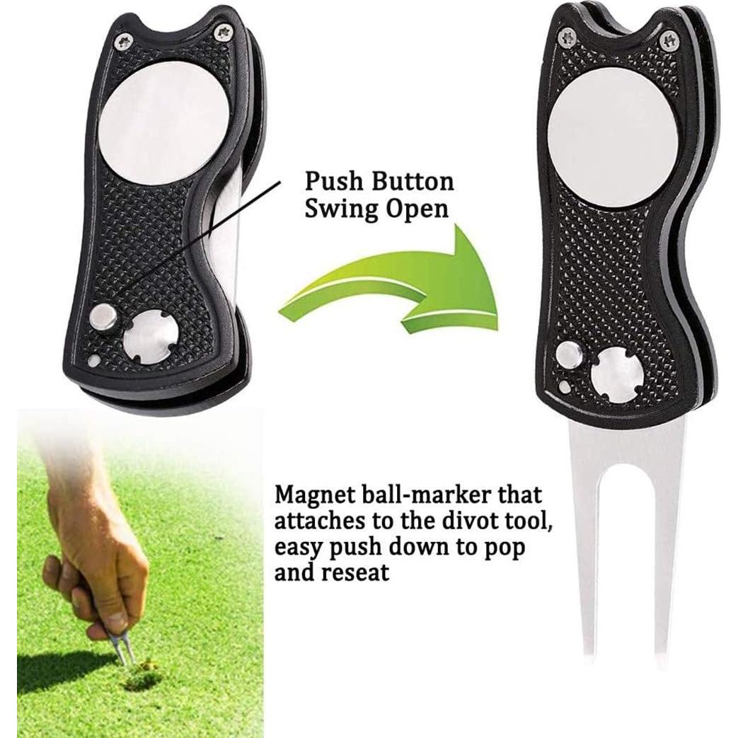 ToVii Toalla de Golf Microfibra 3 Piezas + Herramientas