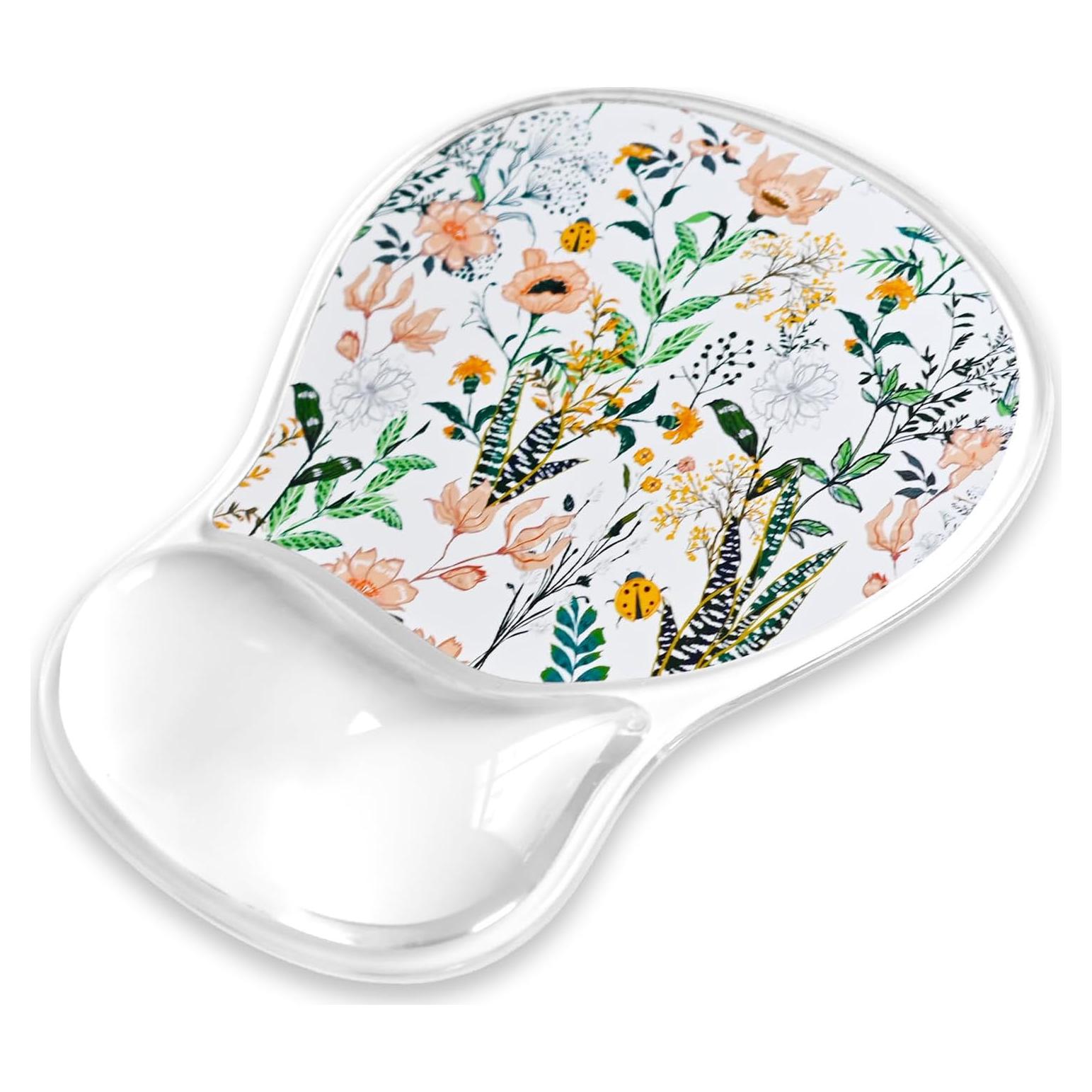 Alfombrilla de Ratón Ergonómica NEENALO Floral con Reposamuñecas