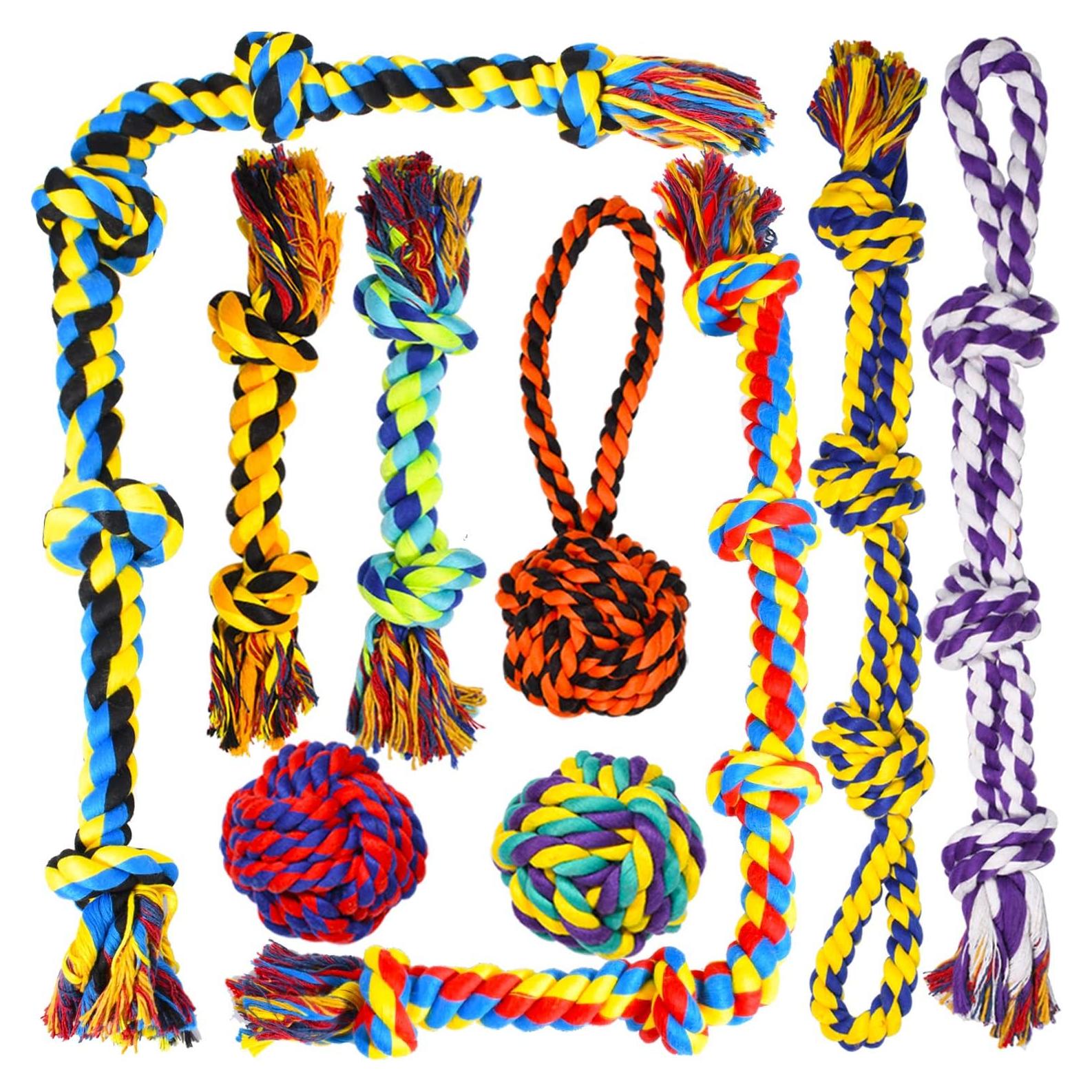 Juguetes para Perros SHARLOVY Set de 9 Resistentes