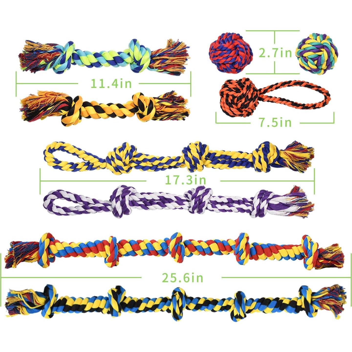 Juguetes para Perros SHARLOVY Set de 9 Resistentes