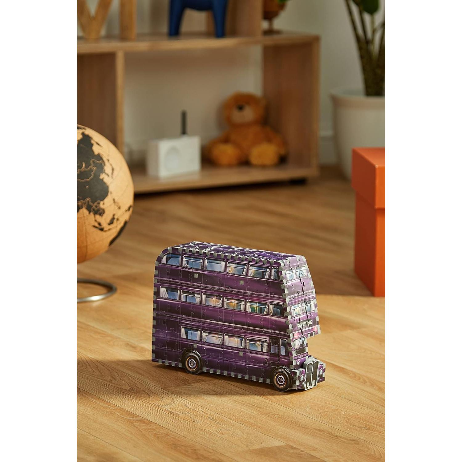 Wrebbit3D Harry Potter 3D Puzzle Model of The Knight Bus | 280 Jigsaw Puzzle Pieces | Build and Journey Through The Wizarding World