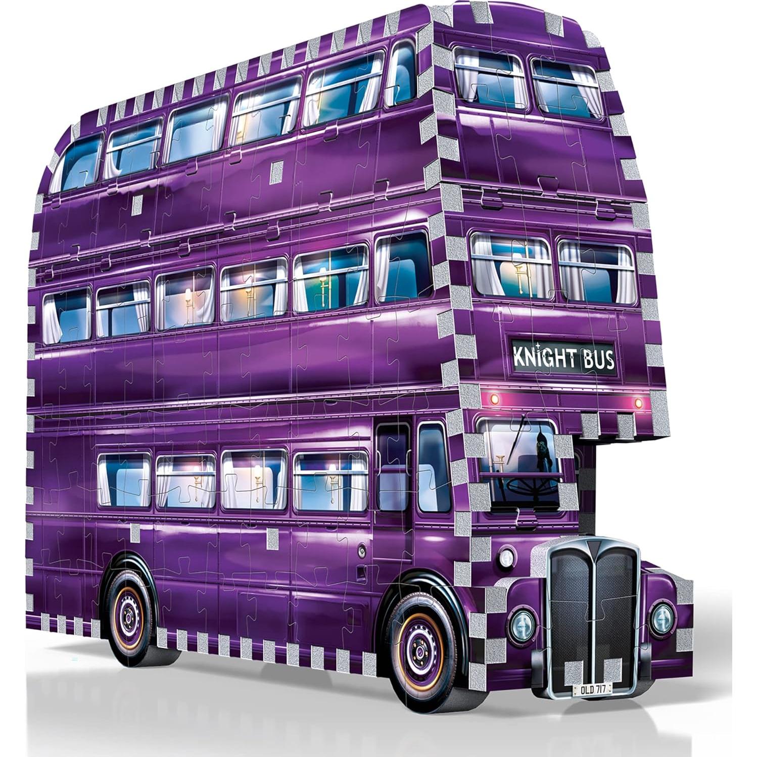 Wrebbit3D Harry Potter 3D Puzzle Model of The Knight Bus | 280 Jigsaw Puzzle Pieces | Build and Journey Through The Wizarding World