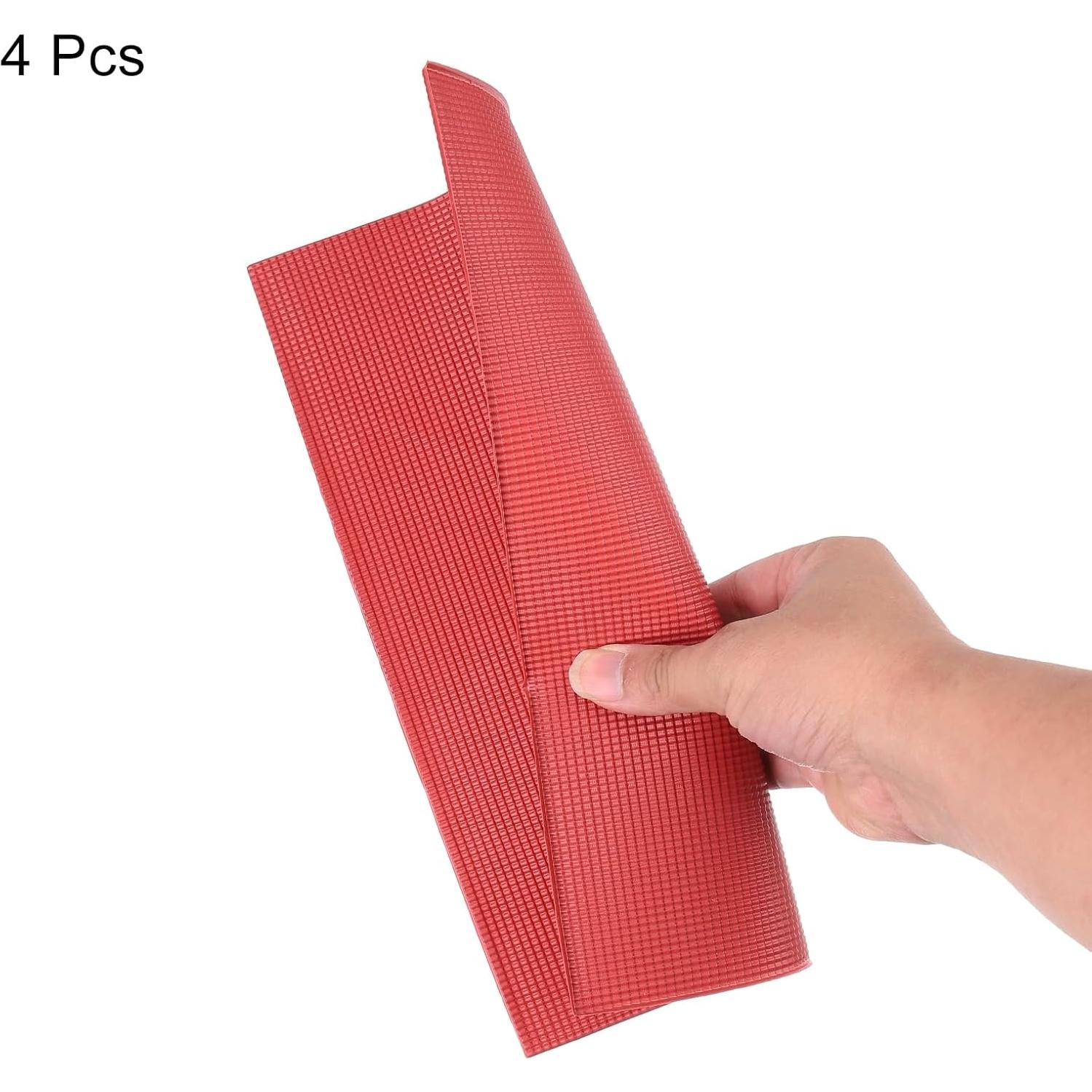 Tejas de Techo Miniatura MECCANIXITY PVC 29.5x19.5cm Rojo Oscuro