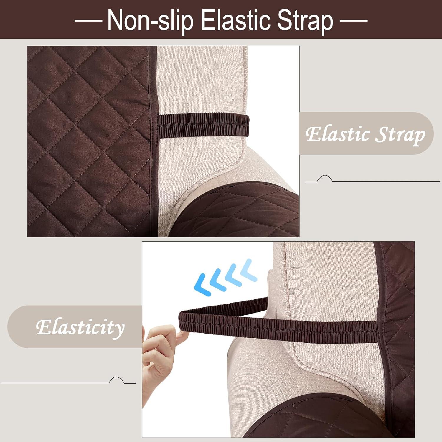 Funda de sofá reversible Luxshare Home 3 cojines Chocolate/Beige