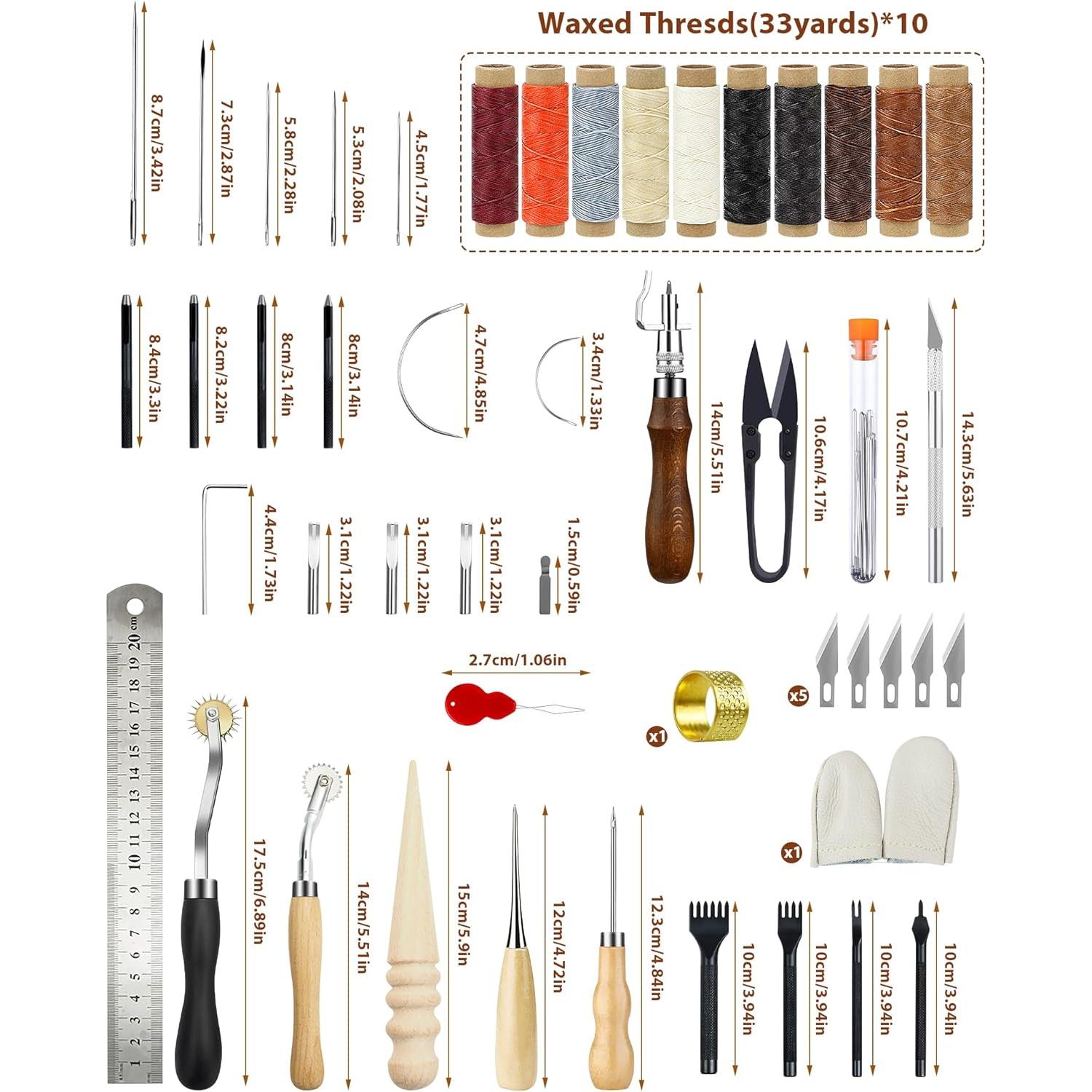 Kit de Herramientas de Cuero PLANTIONAL para Principiantes