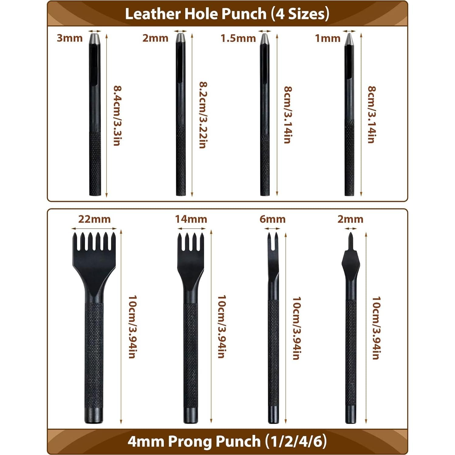 Kit de Herramientas de Cuero PLANTIONAL para Principiantes