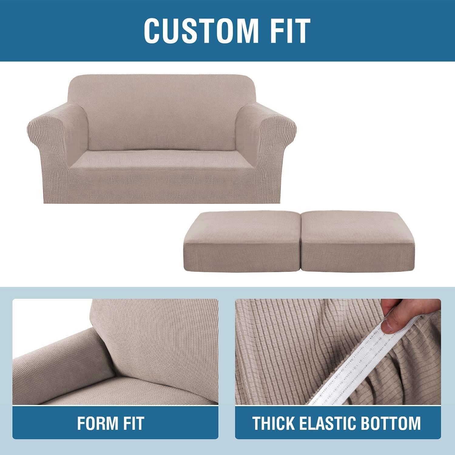 Funda de Sofá H.VERSAILTEX 3 Piezas Ajuste Stretch Arena