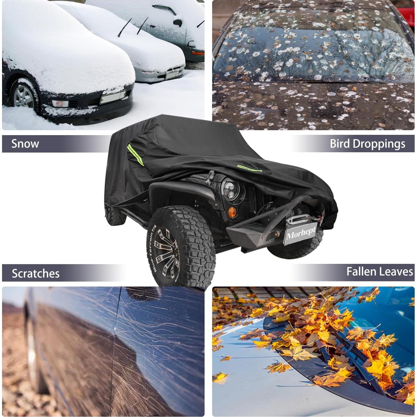 Cubierta Impermeable Morhept para Jeep Wrangler 2 Puertas 1987-2023