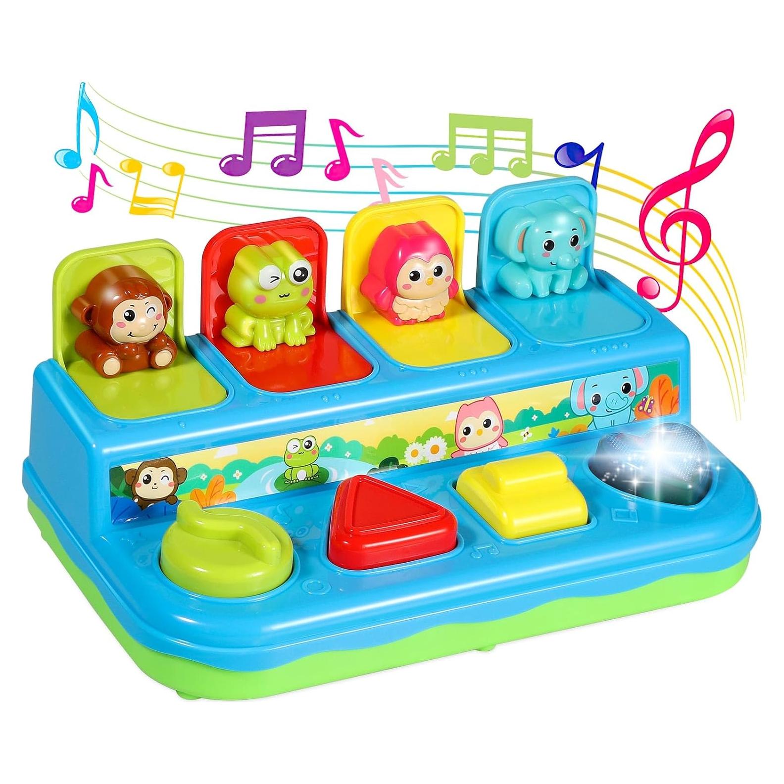 Juguete Musical Interactivo para Bebés 6-18 Meses - Azul