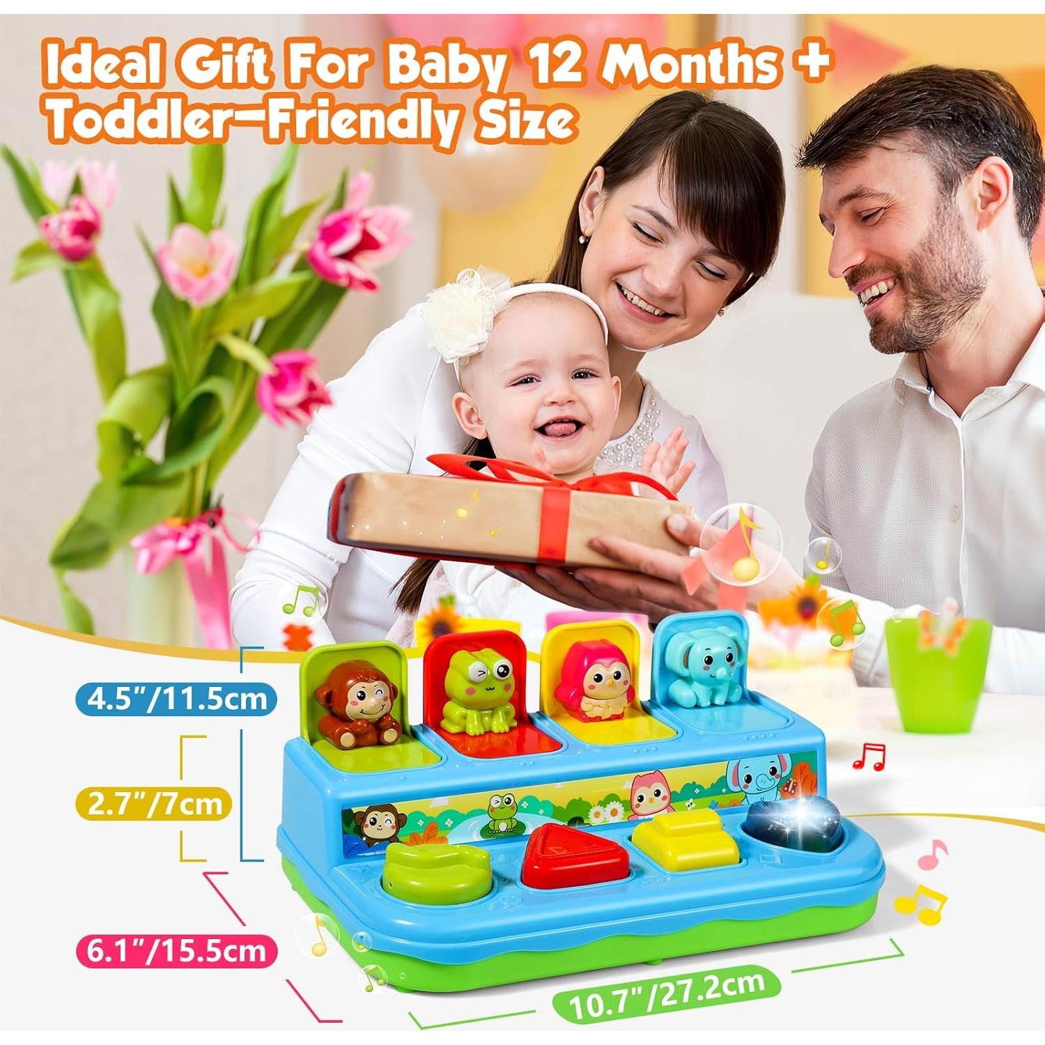 Juguete Musical Interactivo para Bebés 6-18 Meses - Azul