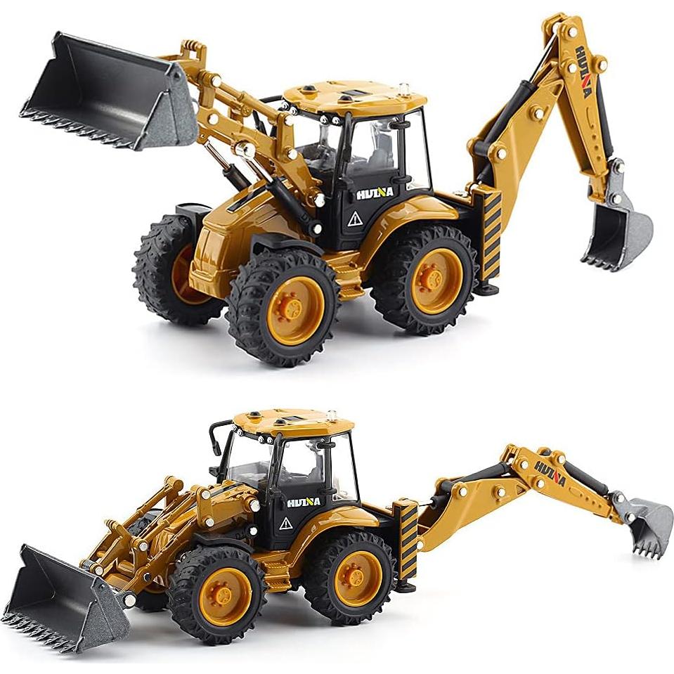 Excavadora de metal Dollox 1:50 Cargador Frontal Juguete