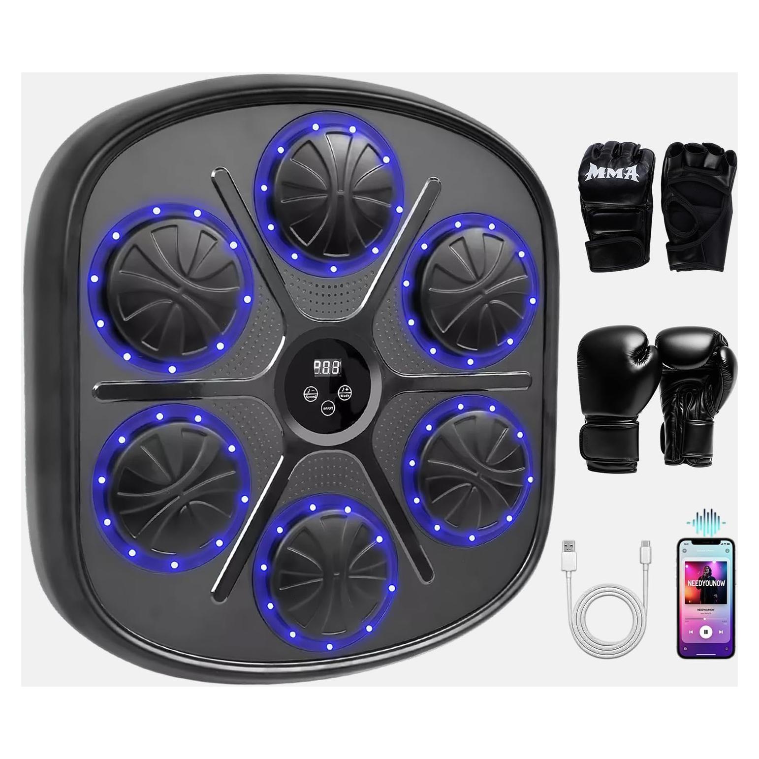 Máquina de Boxeo Musical Zonervella Inteligente 9 Modos