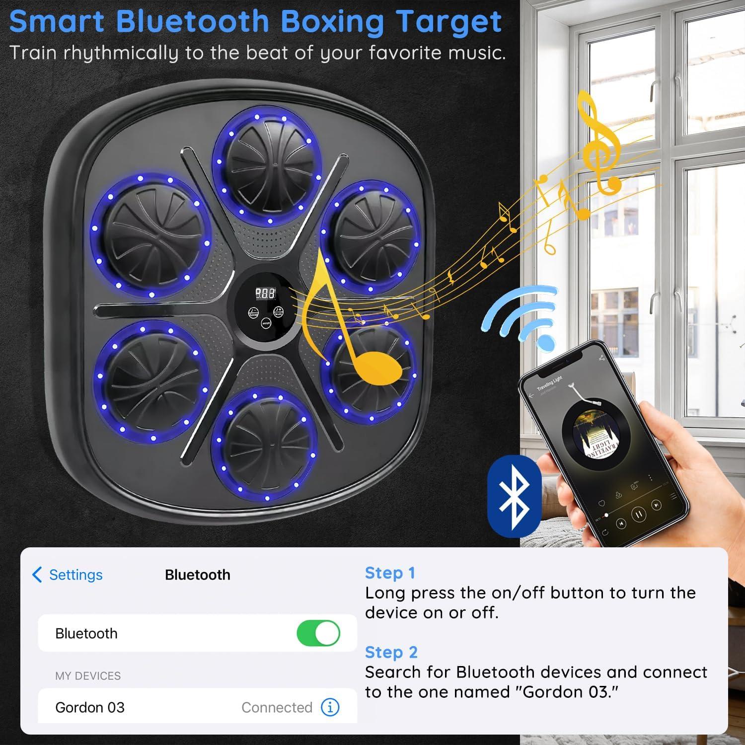 Máquina de Boxeo Musical Zonervella Inteligente 9 Modos