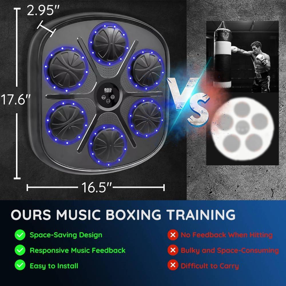 Máquina de Boxeo Musical Zonervella Inteligente 9 Modos