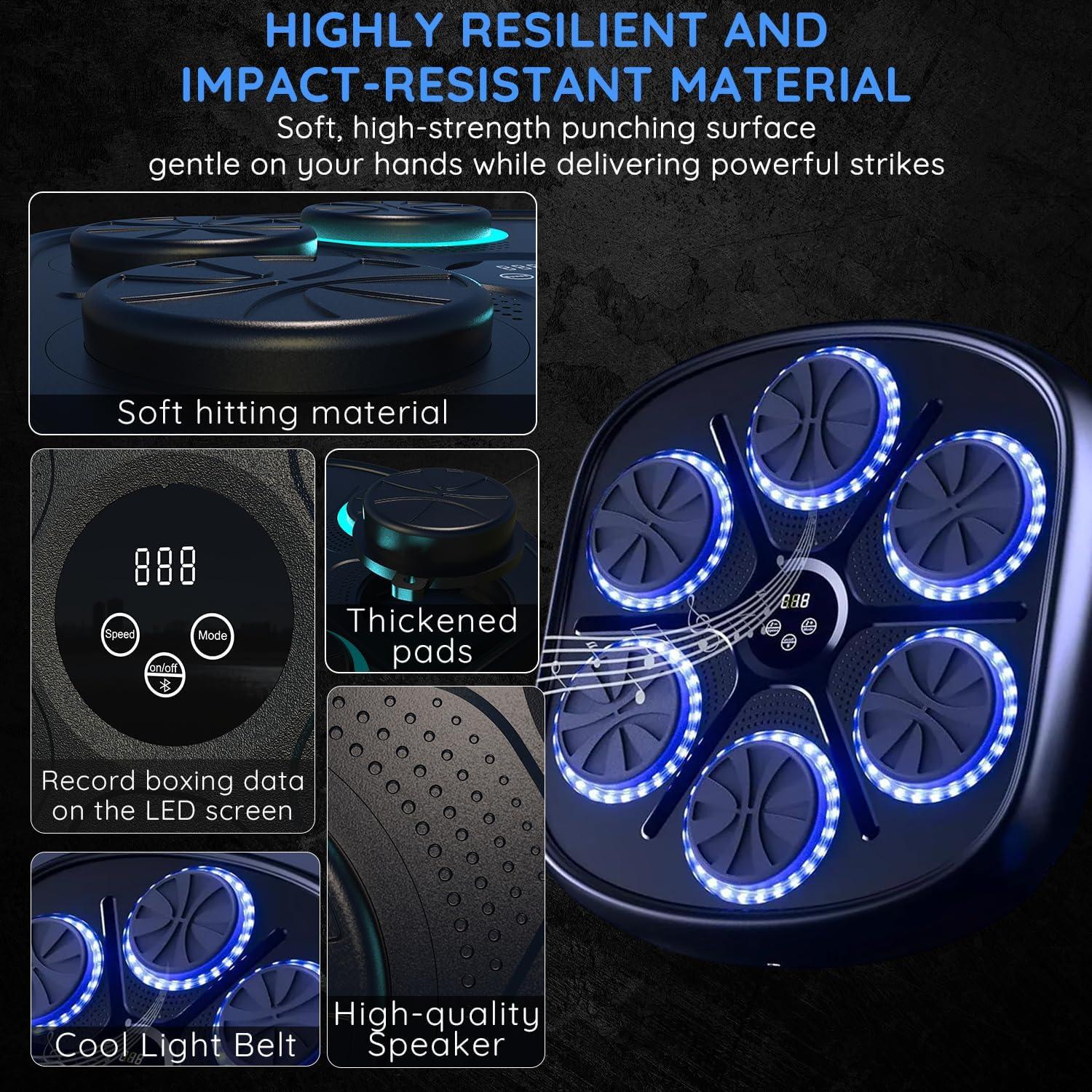 Máquina de Boxeo Musical Zonervella Inteligente 9 Modos