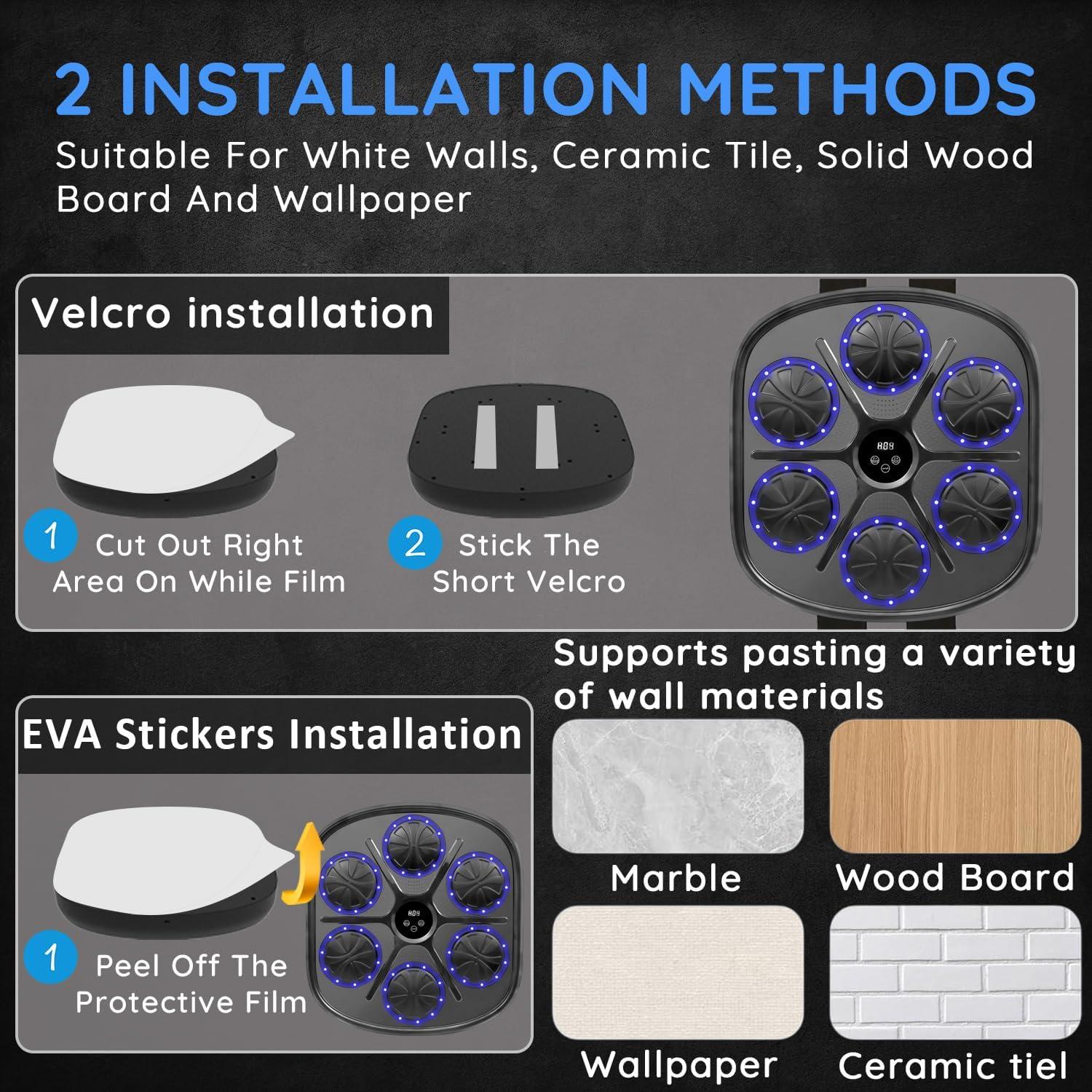 Máquina de Boxeo Musical Zonervella Inteligente 9 Modos