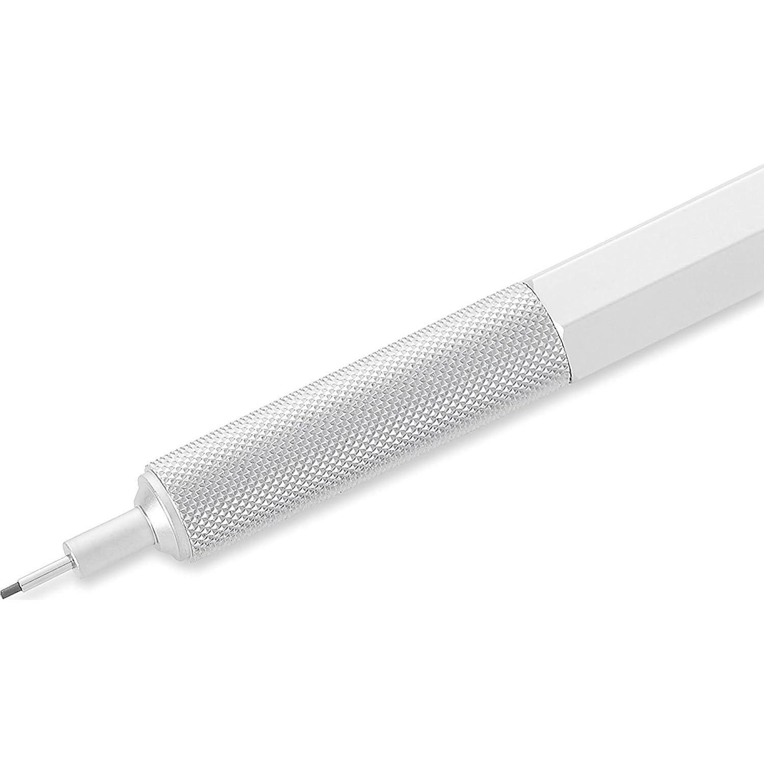 Lápiz Mecánico Rotring 600 Plata 0.7 mm Cuerpo Metálico