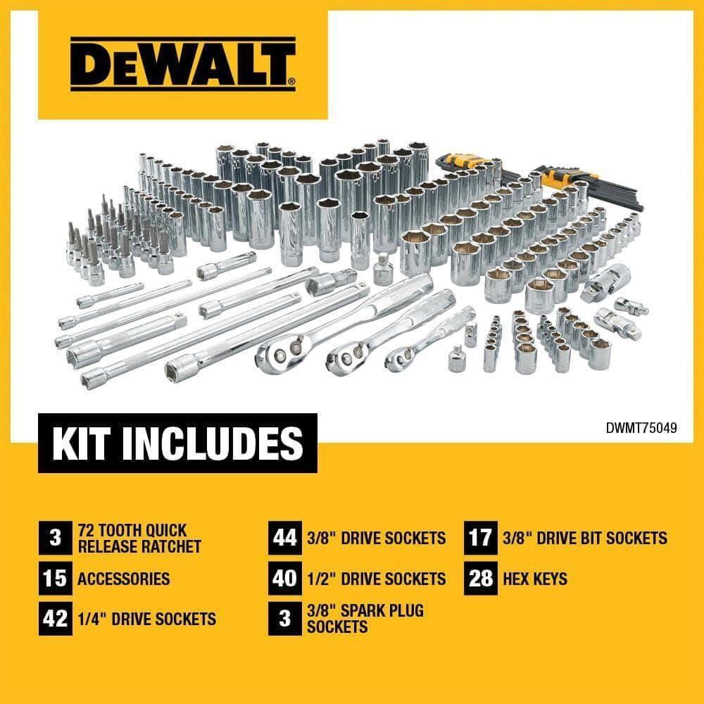 Juego de Herramientas Mecánicas DEWALT 192 Piezas