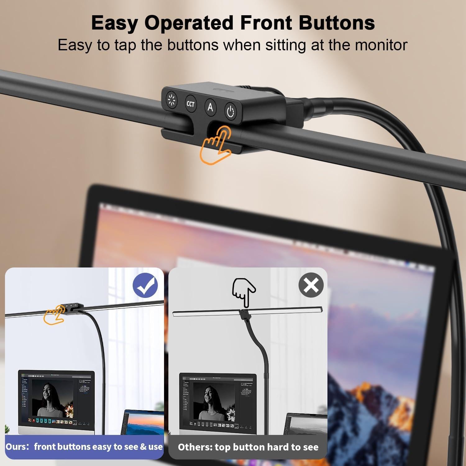 Lámpara de Escritorio EppieBasic 24W LED Doble Cabeza