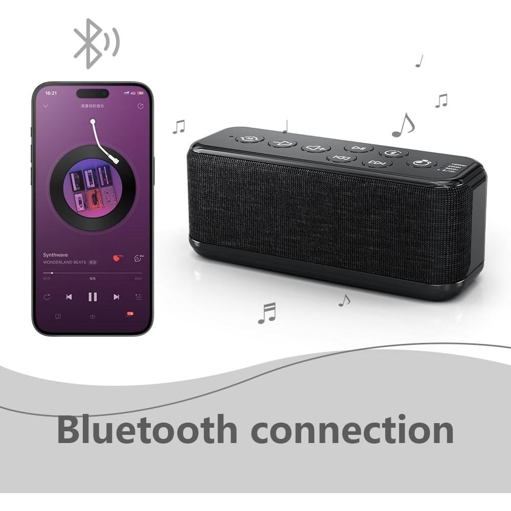 Máquina de Sonido Bluetooth ONLYEE CR1016L 15 Sonidos Relajantes