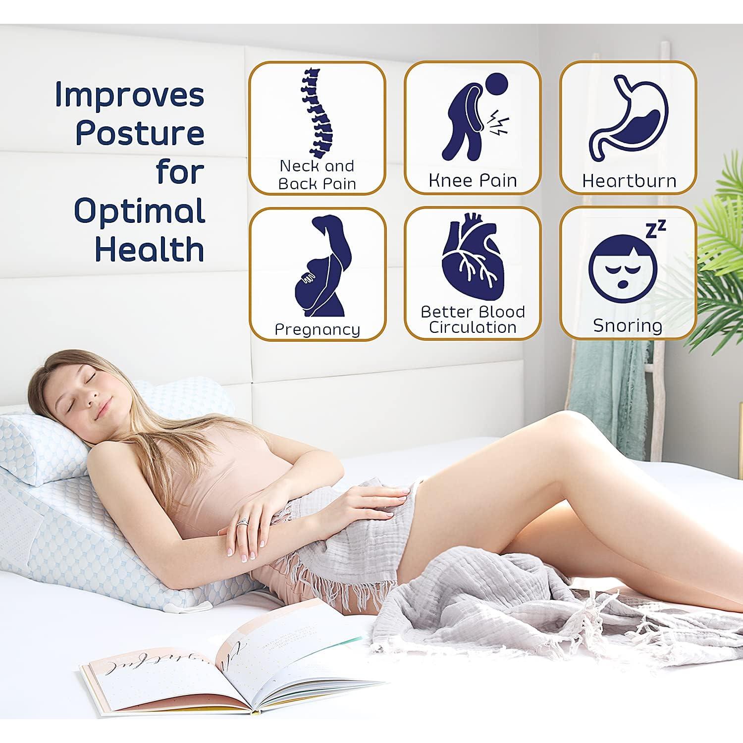 Cojín en Cuña Nestl 19.05 cm Espuma con Memoria para Dormir