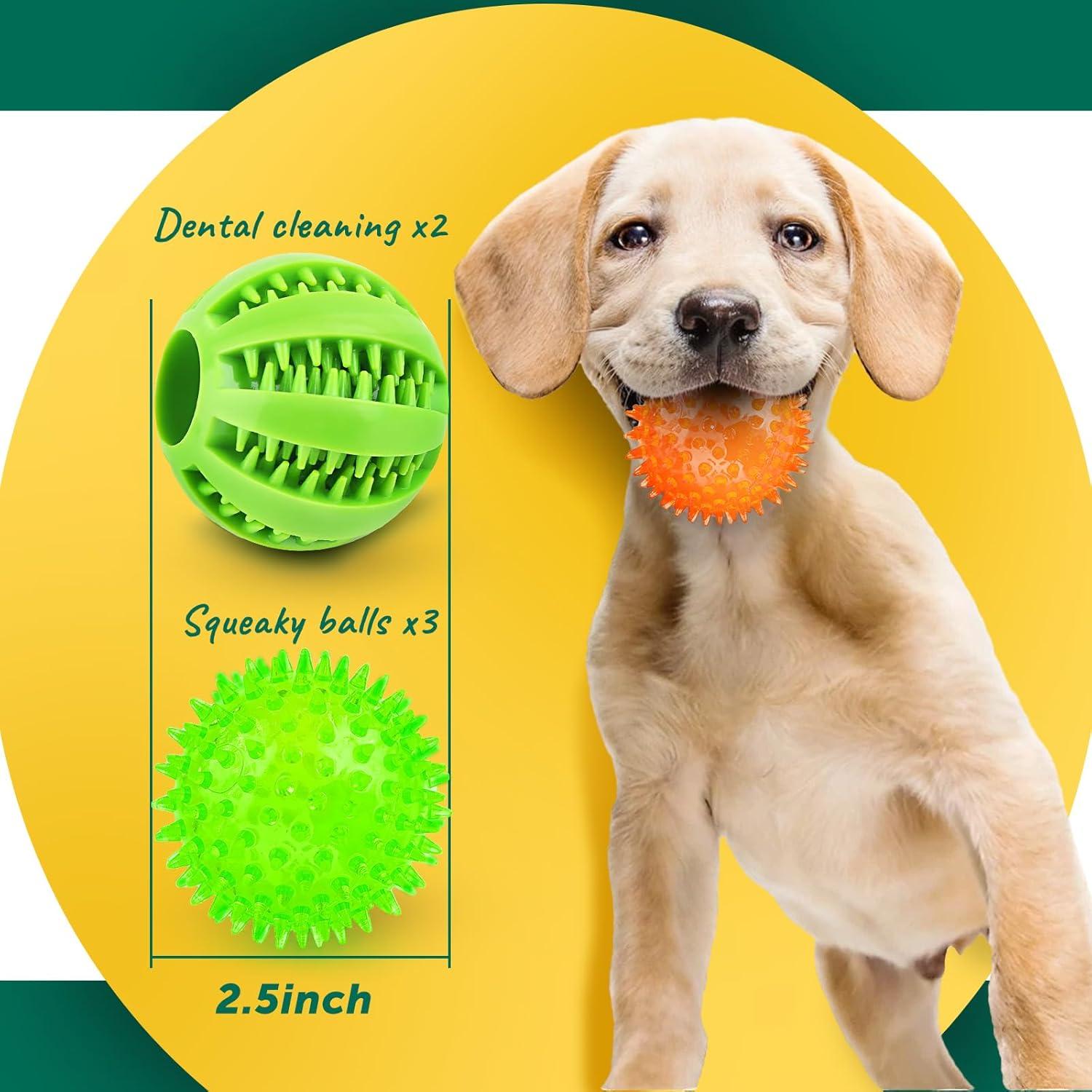 Pelotas Interactivas para Perros PUPTILY 5 Pcs 6.35 cm