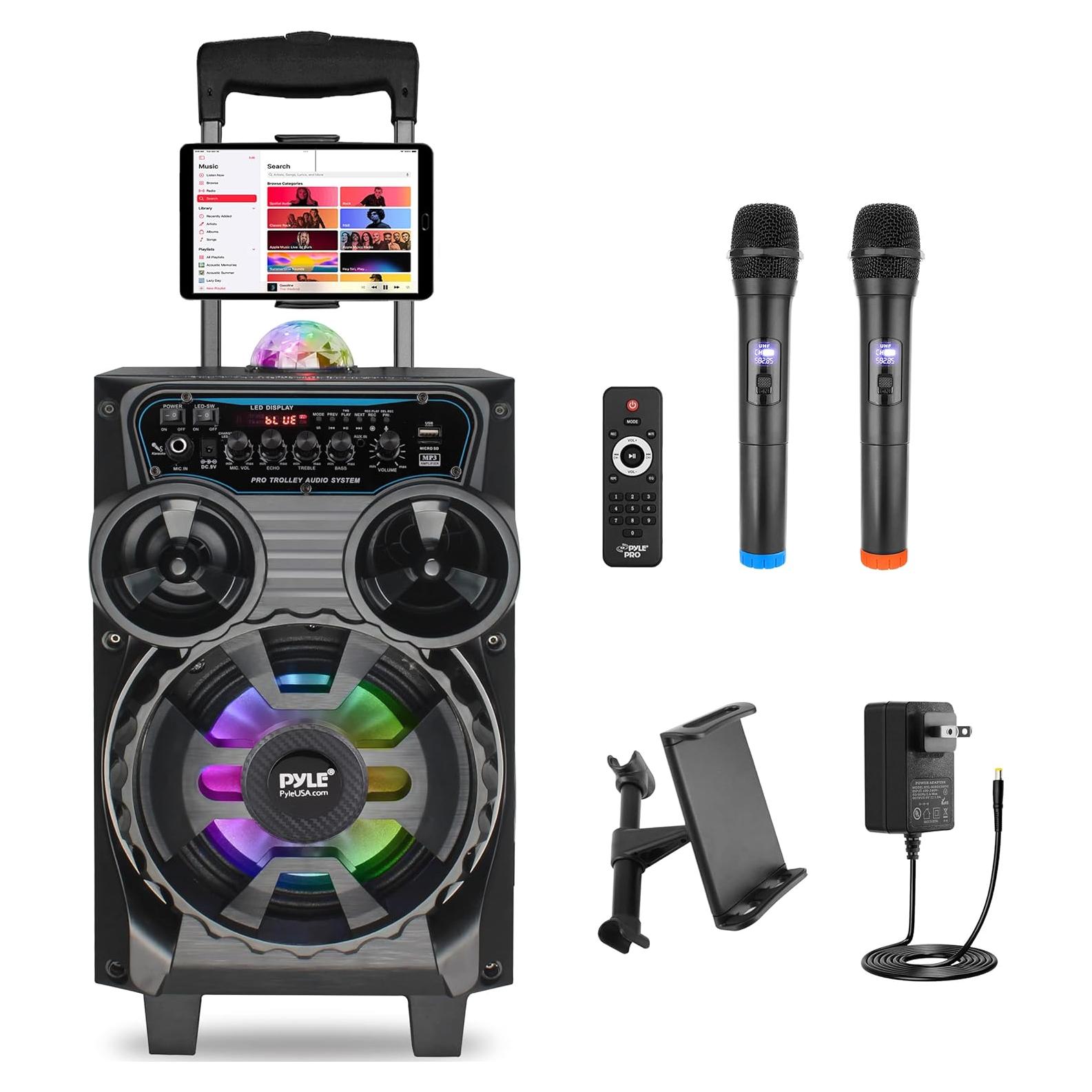 Altavoz PA Bluetooth Pyle PPHP87BTA 580W 20.32cm Karaoke