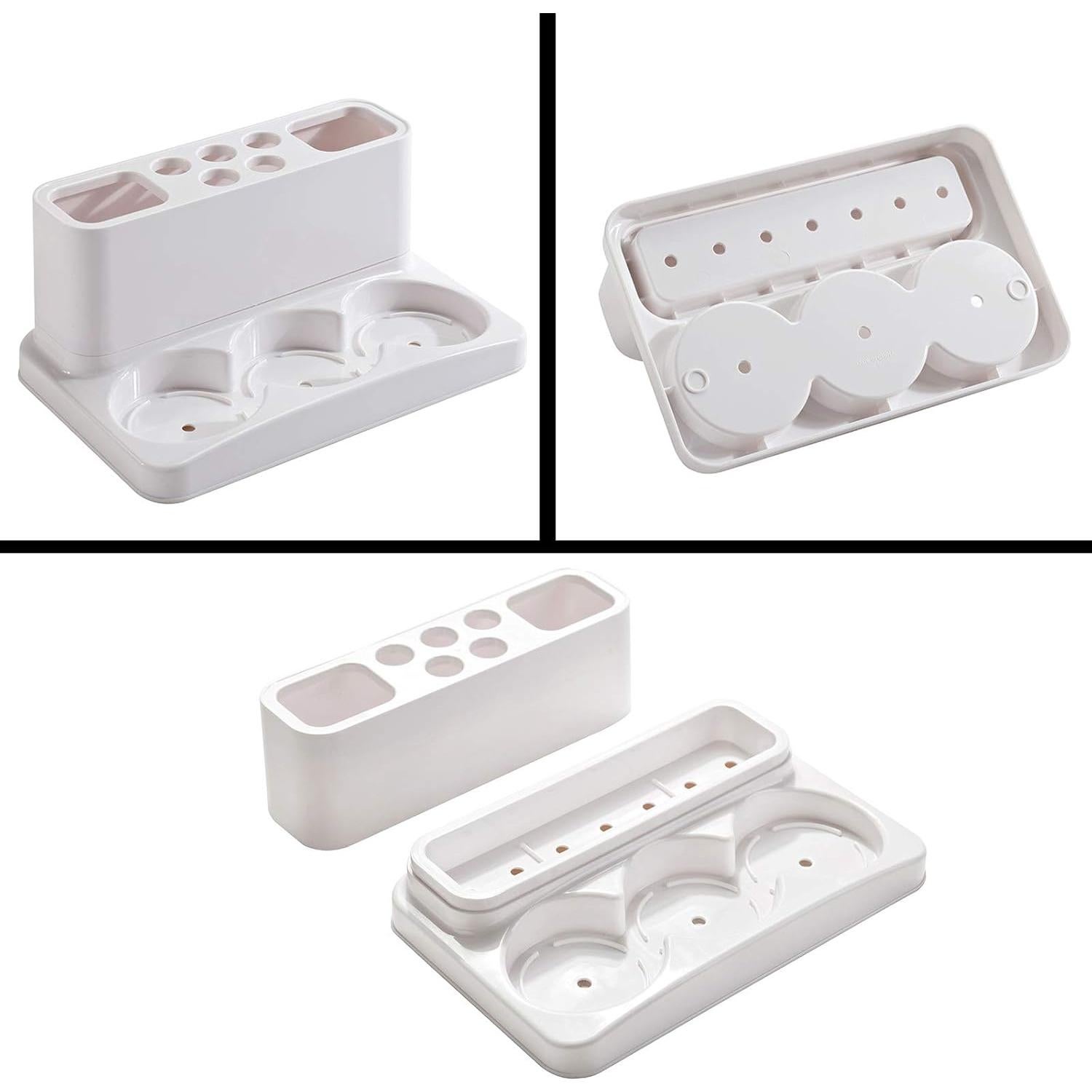 Soporte para Cepillos de Dientes Aebeky con 3 Tazas de Enjuague